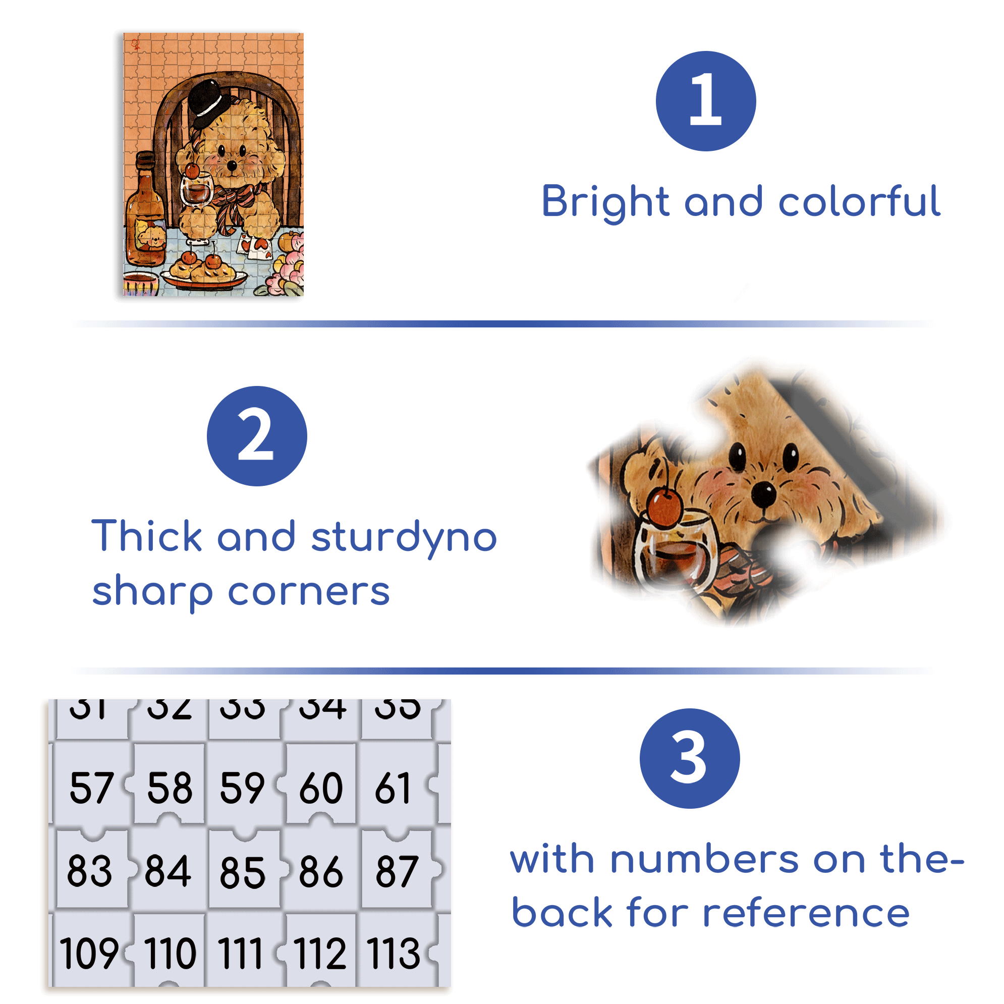 Cheers, My Beloved 500pcs/1000pcs Jigsaw Puzzle, Scratch-Resistant, Interactive Family Game & Brain-Boosting DIY Decor, Perfect for Halloween, Christmas & New Year Gifts, Family Puzzle Game
