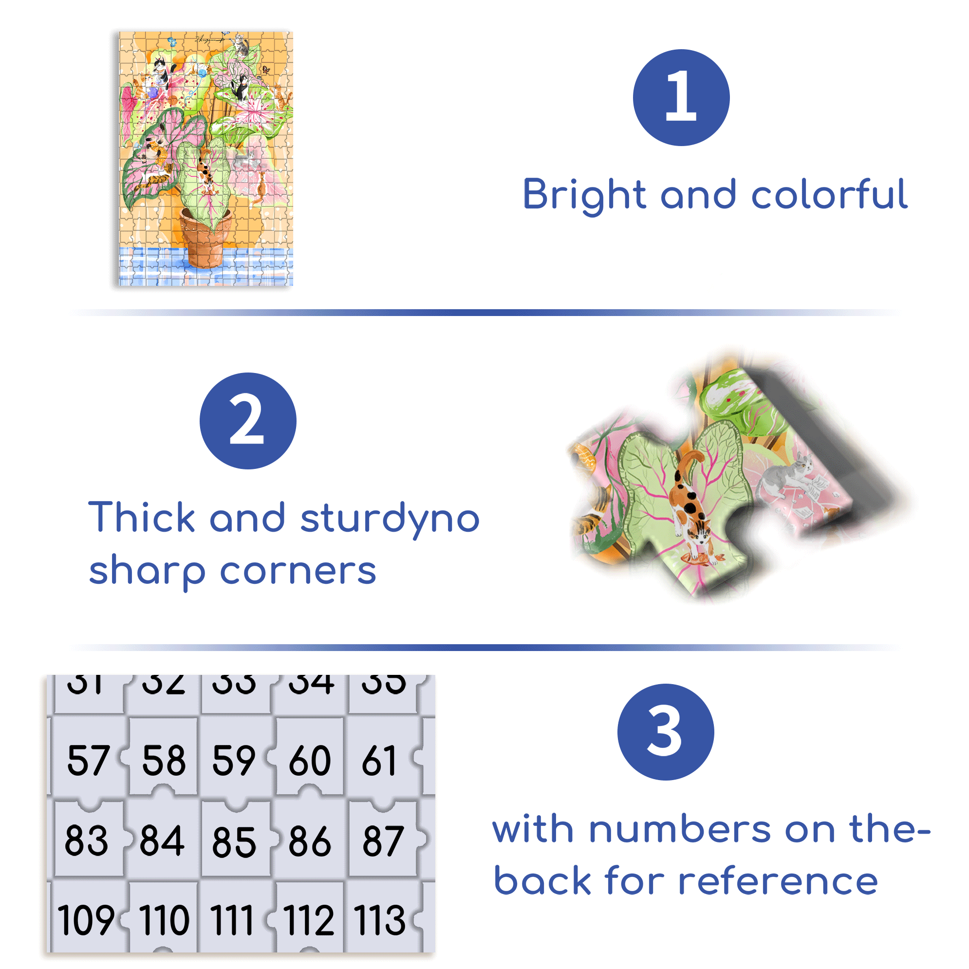 Coleus 500pcs/1000pcs Jigsaw Puzzle, Scratch-Resistant, Interactive Family Game & Brain-Boosting DIY Decor, Perfect for Halloween, Christmas & New Year Gifts, Family Puzzle Game
