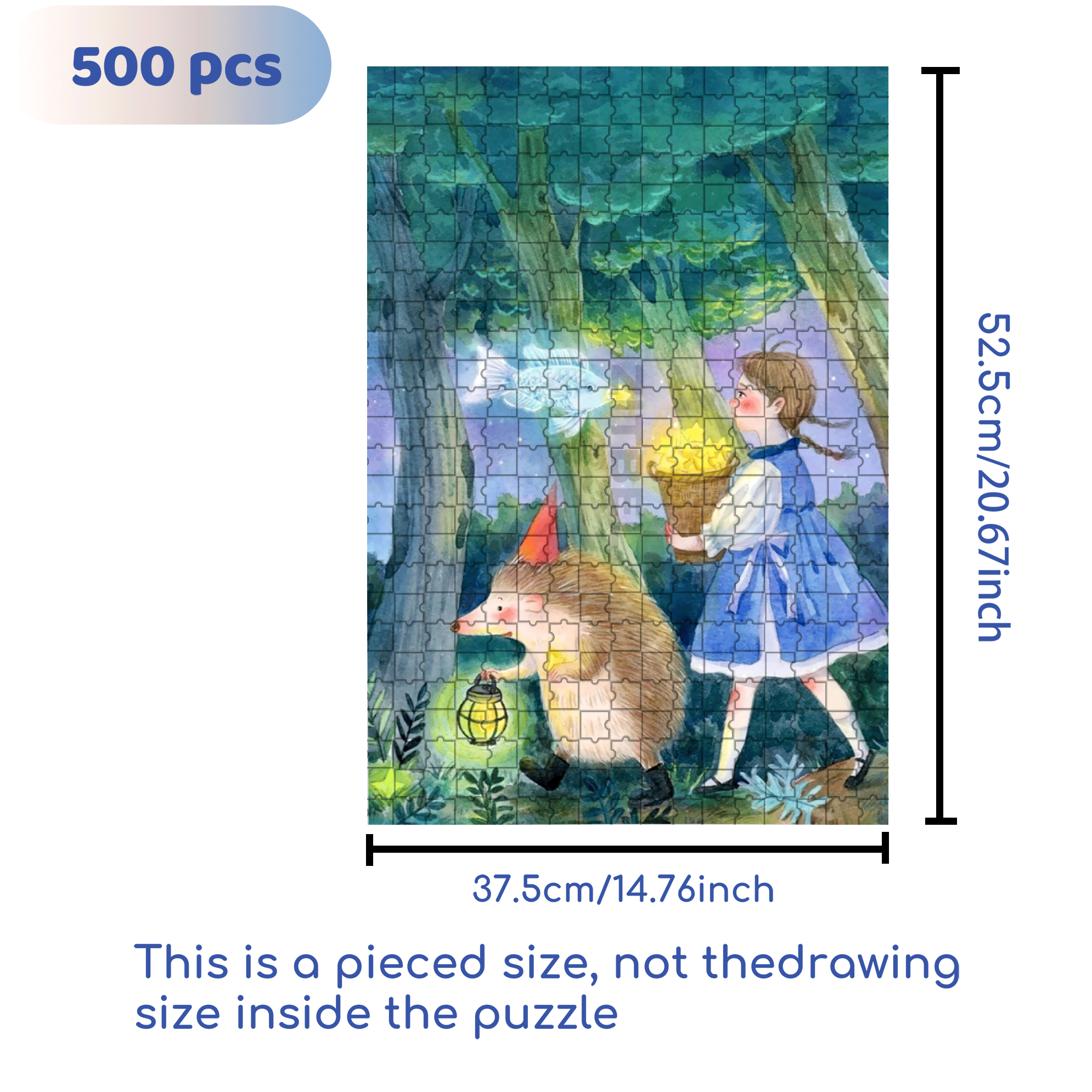 Collect Stars 500pcs/1000pcs Jigsaw Puzzle, Scratch-Resistant, Interactive Family Game & Brain-Boosting DIY Decor, Perfect for Halloween, Christmas & New Year Gifts, Family Puzzle Game