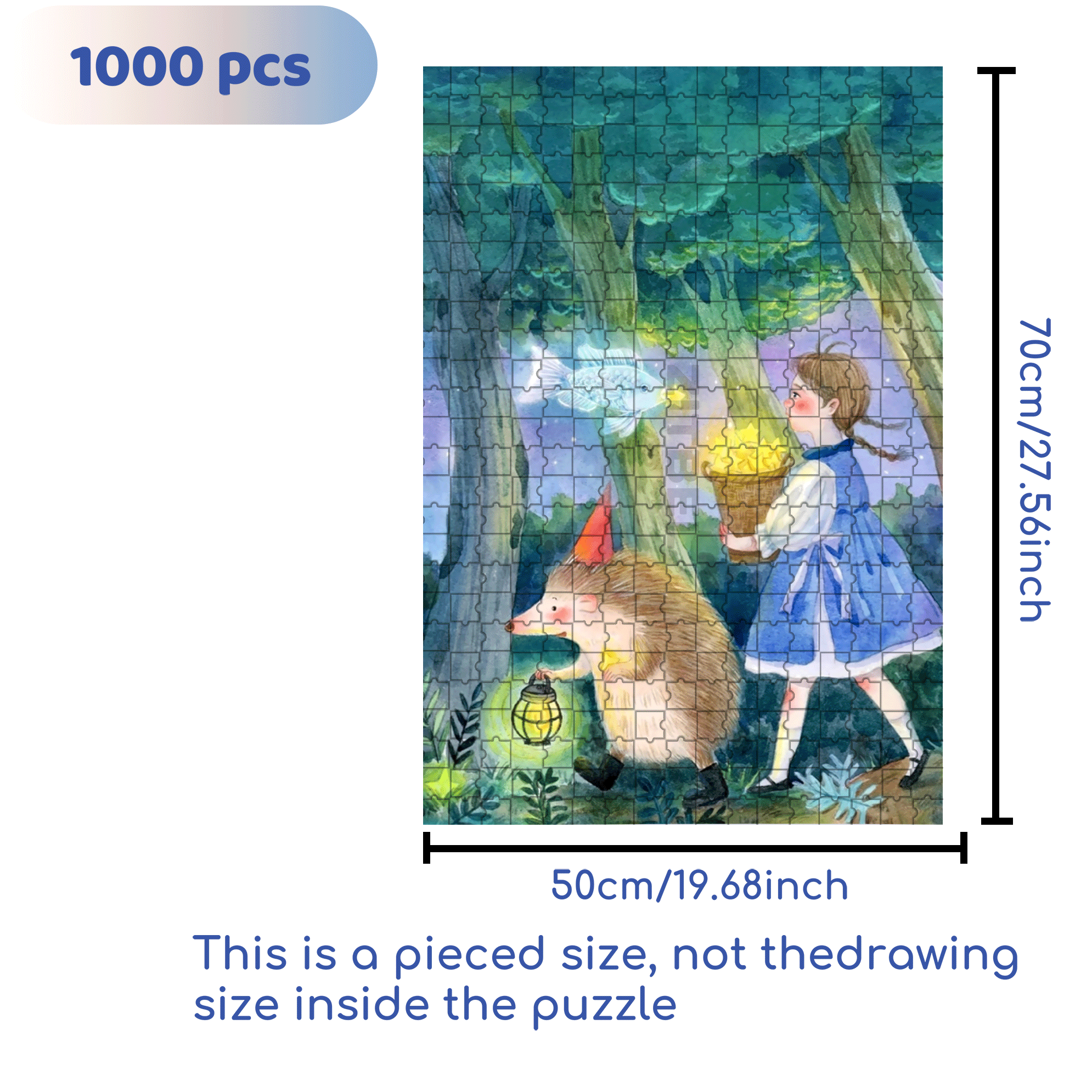 Collect Stars 500pcs/1000pcs Jigsaw Puzzle, Scratch-Resistant, Interactive Family Game & Brain-Boosting DIY Decor, Perfect for Halloween, Christmas & New Year Gifts, Family Puzzle Game