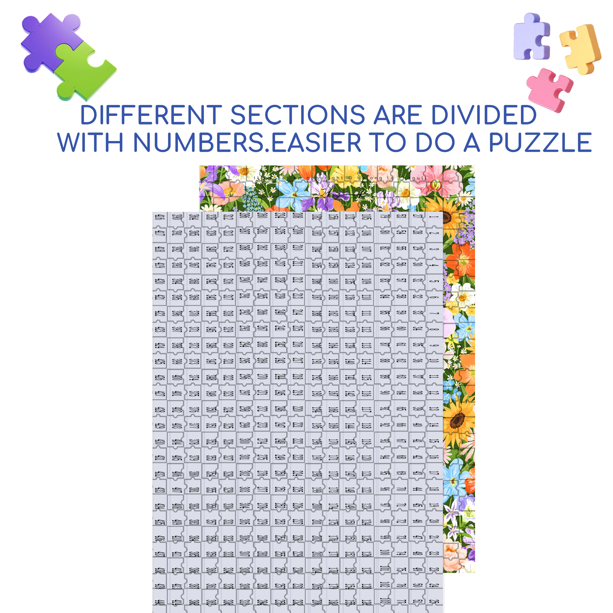 Colorful Butterflies 500pcs/1000pcs Jigsaw Puzzle, Scratch-Resistant, Interactive Family Game & Brain-Boosting DIY Decor, Perfect for Halloween, Christmas & New Year Gifts, Family Puzzle Game