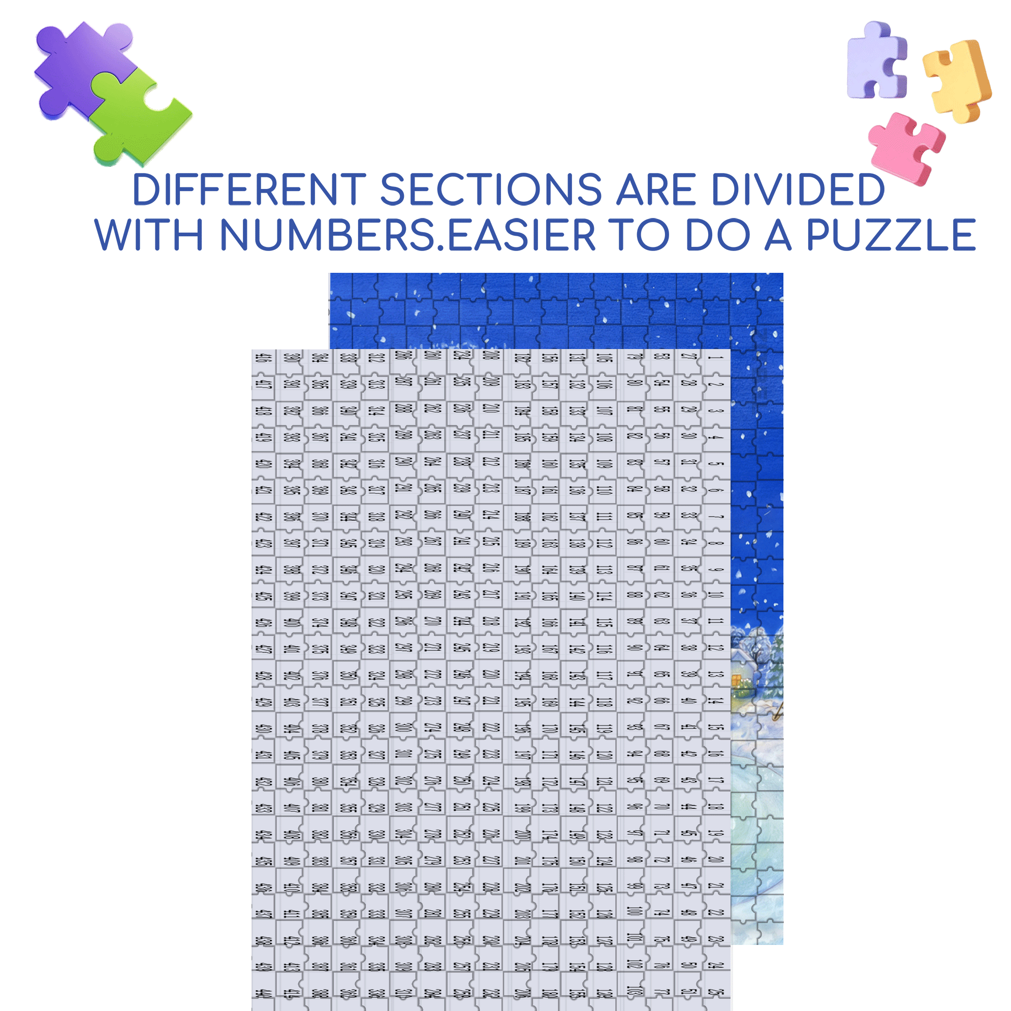 Dance of Snow 500pcs/1000pcs Jigsaw Puzzle, Scratch-Resistant, Interactive Family Game & Brain-Boosting DIY Decor, Perfect for Halloween, Christmas & New Year Gifts, Family Puzzle Game