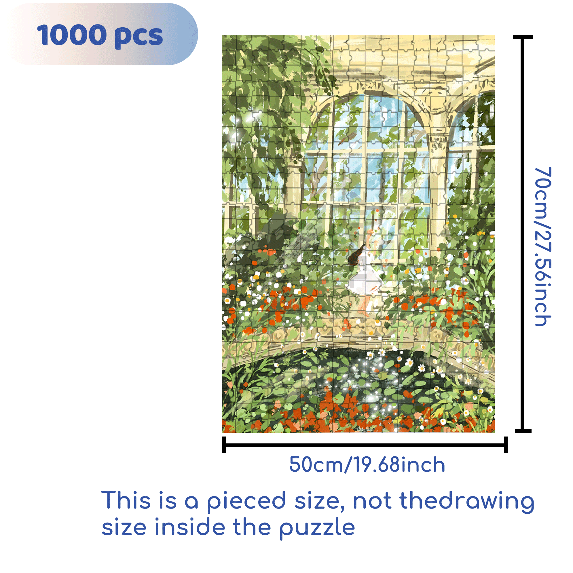Dancing With The Sunshine 500pcs/1000pcs Jigsaw Puzzle, Scratch-Resistant, Interactive Family Game & Brain-Boosting DIY Decor, Perfect for Halloween, Christmas & New Year Gifts, Family Puzzle Game