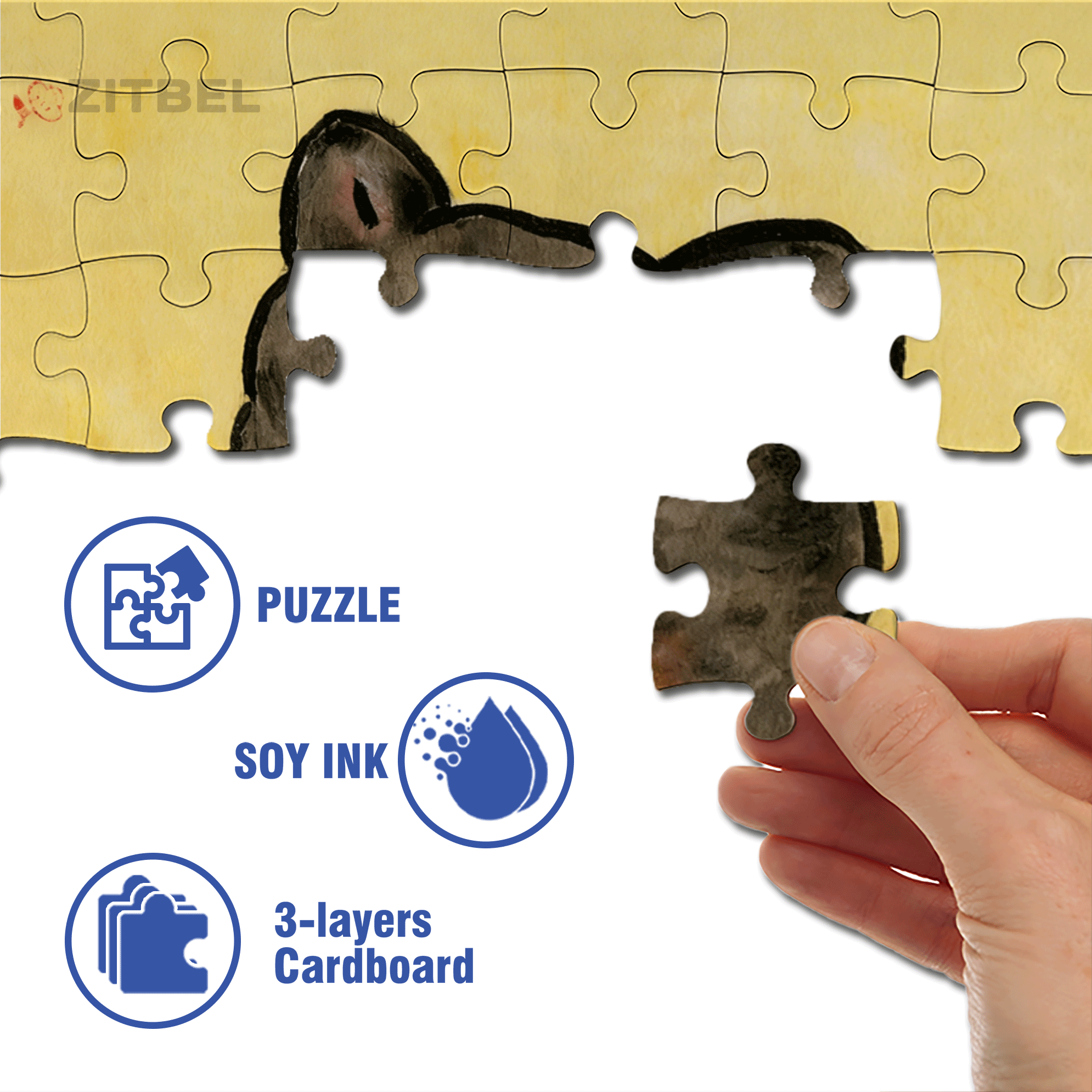 Delicious Dried Small Fish 500pcs/1000pcs Jigsaw Puzzle, Scratch-Resistant, Interactive Family Game & Brain-Boosting DIY Decor, Perfect for Halloween, Christmas & New Year Gifts, Family Puzzle Game