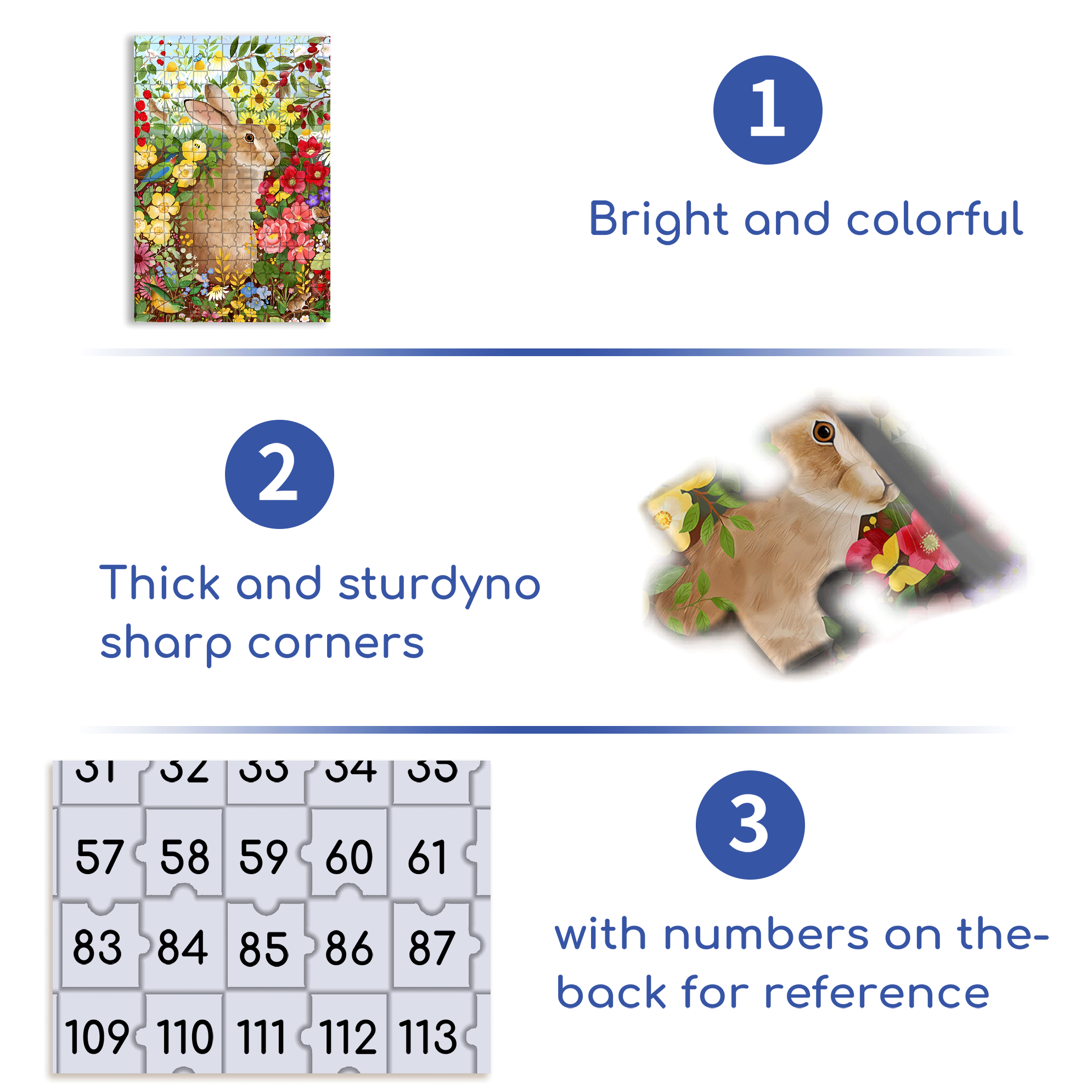 Easter Bunny In April 500pcs/1000pcs Jigsaw Puzzle, Scratch-Resistant, Interactive Family Game & Brain-Boosting DIY Decor, Perfect for Halloween, Christmas & New Year Gifts, Family Puzzle Game