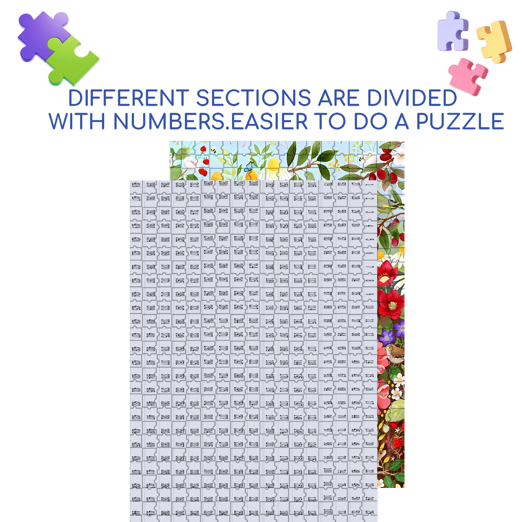 Easter Bunny In April 500pcs/1000pcs Jigsaw Puzzle, Scratch-Resistant, Interactive Family Game & Brain-Boosting DIY Decor, Perfect for Halloween, Christmas & New Year Gifts, Family Puzzle Game