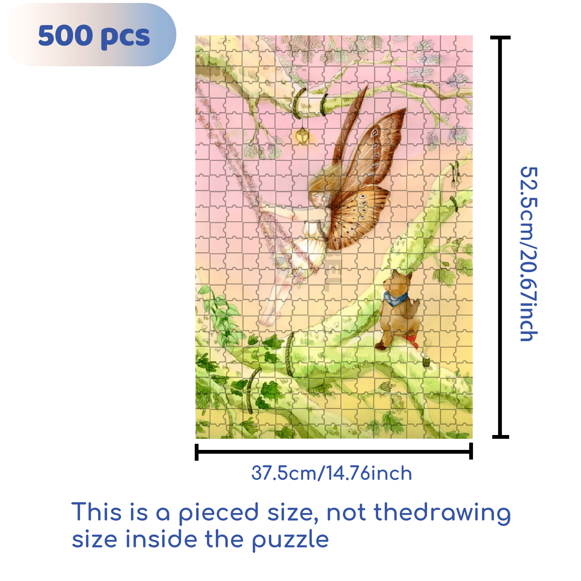 Elf Swing 500pcs/1000pcs Jigsaw Puzzle, Scratch-Resistant, Interactive Family Game & Brain-Boosting DIY Decor, Perfect for Halloween, Christmas & New Year Gifts, Family Puzzle Game