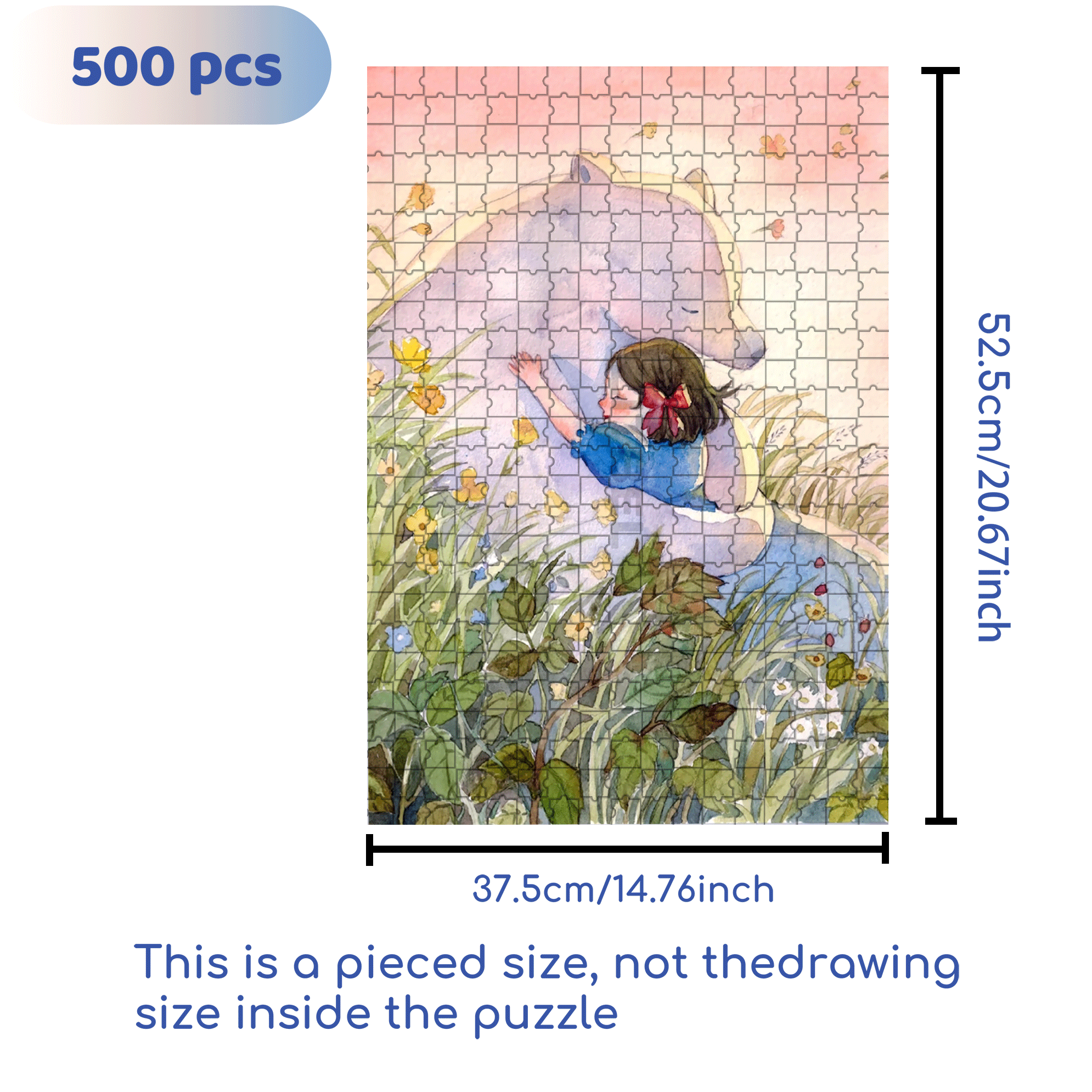 Embrace and Healing 500pcs/1000pcs Jigsaw Puzzle, Scratch-Resistant, Interactive Family Game & Brain-Boosting DIY Decor, Perfect for Halloween, Christmas & New Year Gifts, Family Puzzle Game