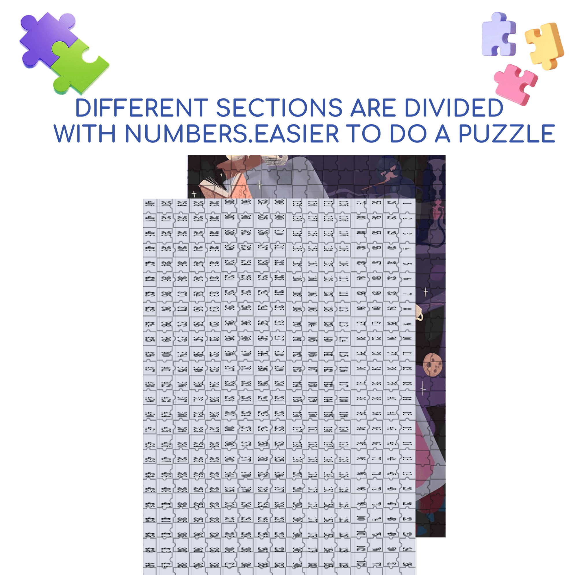 Falling Into A Psychedelic Space 500pcs/1000pcs Jigsaw Puzzle, Scratch-Resistant, Interactive Family Game & Brain-Boosting DIY Decor, Perfect for Halloween, Christmas & New Year Gifts, Family Puzzle Game