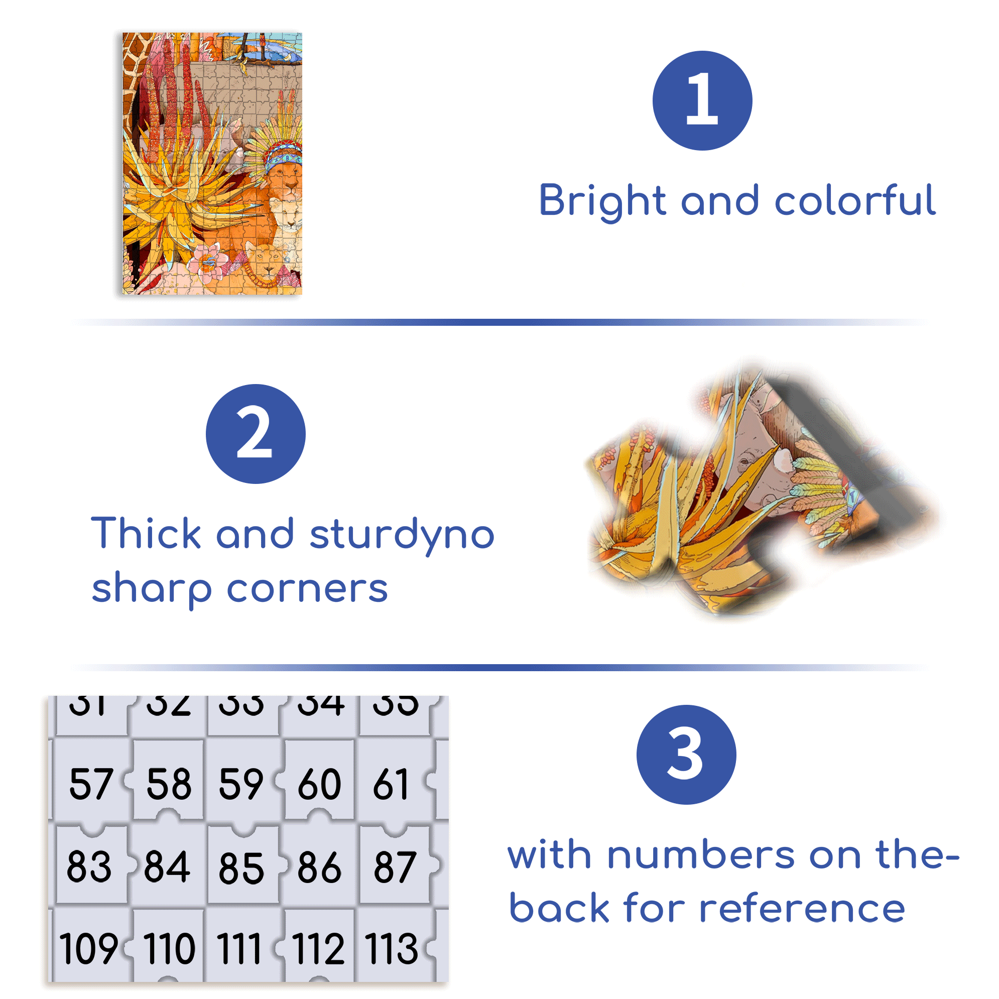 Lion King 500pcs/1000pcs Jigsaw Puzzle, Scratch-Resistant, Interactive Family Game & Brain-Boosting DIY Decor, Perfect for Halloween, Christmas & New Year Gifts, Family Puzzle Game