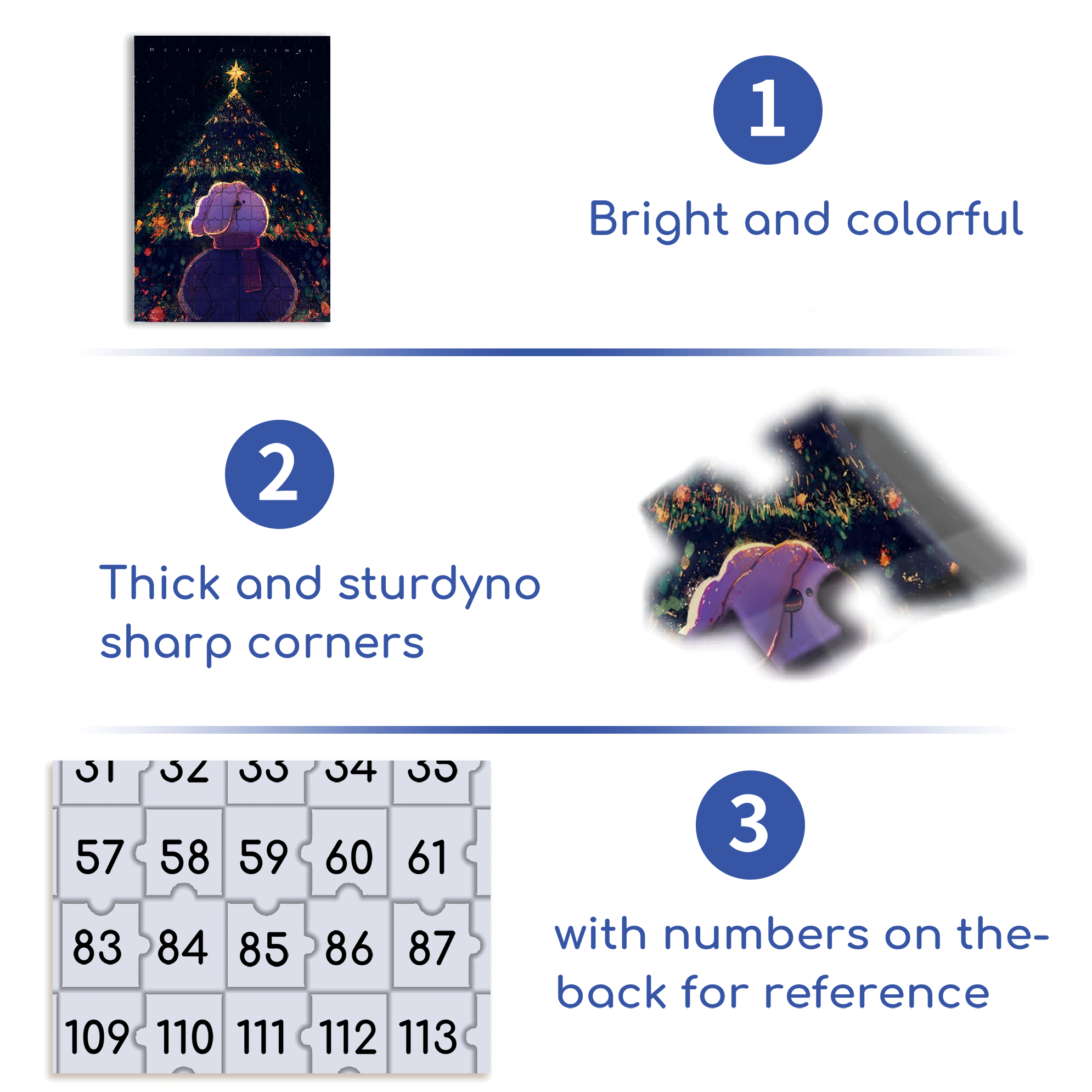 The Christmas Tree Behind Me 500pcs/1000pcs Jigsaw Puzzle, Scratch-Resistant, Interactive Family Game & Brain-Boosting DIY Decor, Perfect for Halloween, Christmas & New Year Gifts, Family Puzzle Game