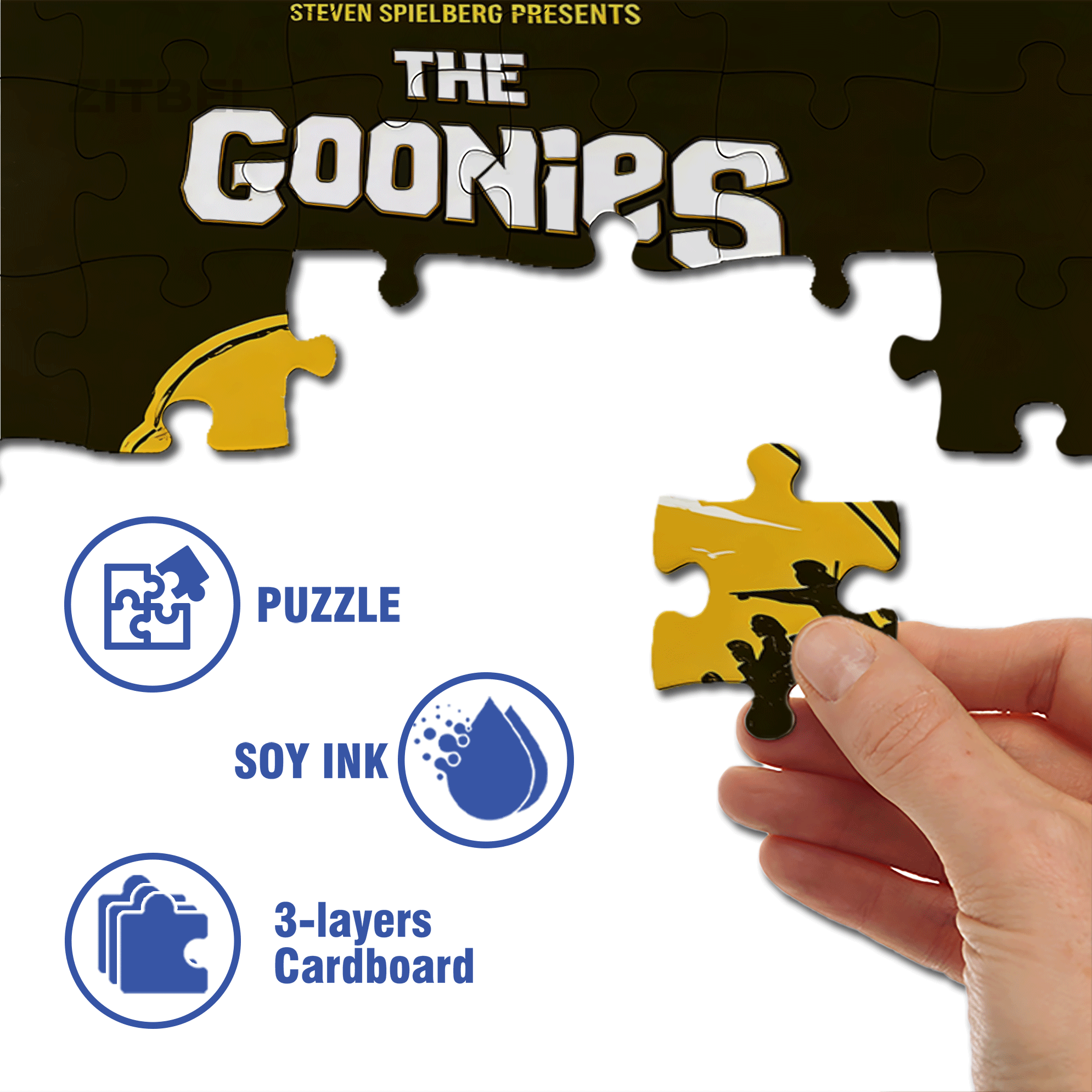 The Goonies Theme 500pcs/1000pcs Jigsaw Puzzle, Scratch-Resistant, Interactive Family Game & Brain-Boosting DIY Decor, Perfect for Halloween, Christmas & New Year Gifts, Family Puzzle Game