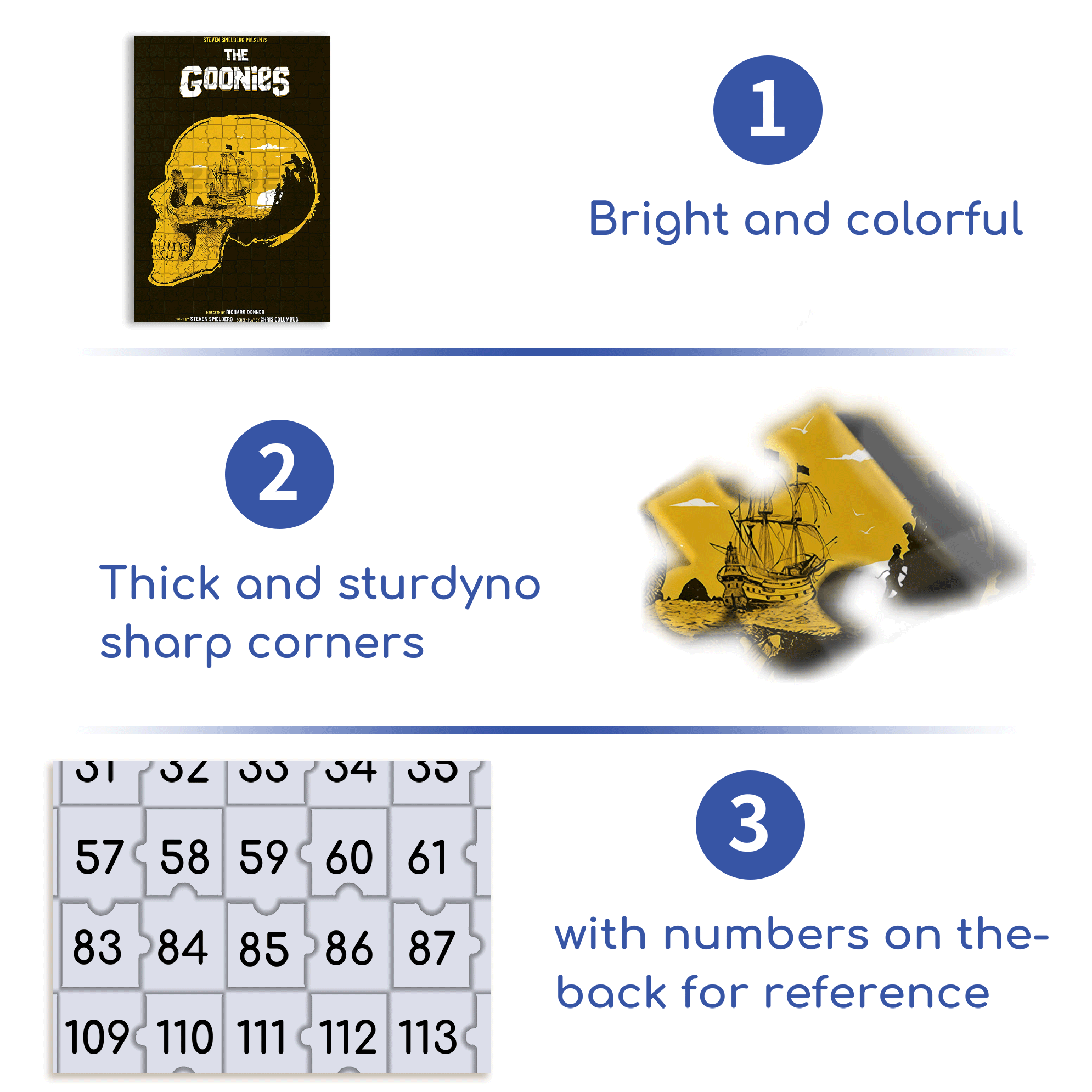 The Goonies Theme 500pcs/1000pcs Jigsaw Puzzle, Scratch-Resistant, Interactive Family Game & Brain-Boosting DIY Decor, Perfect for Halloween, Christmas & New Year Gifts, Family Puzzle Game