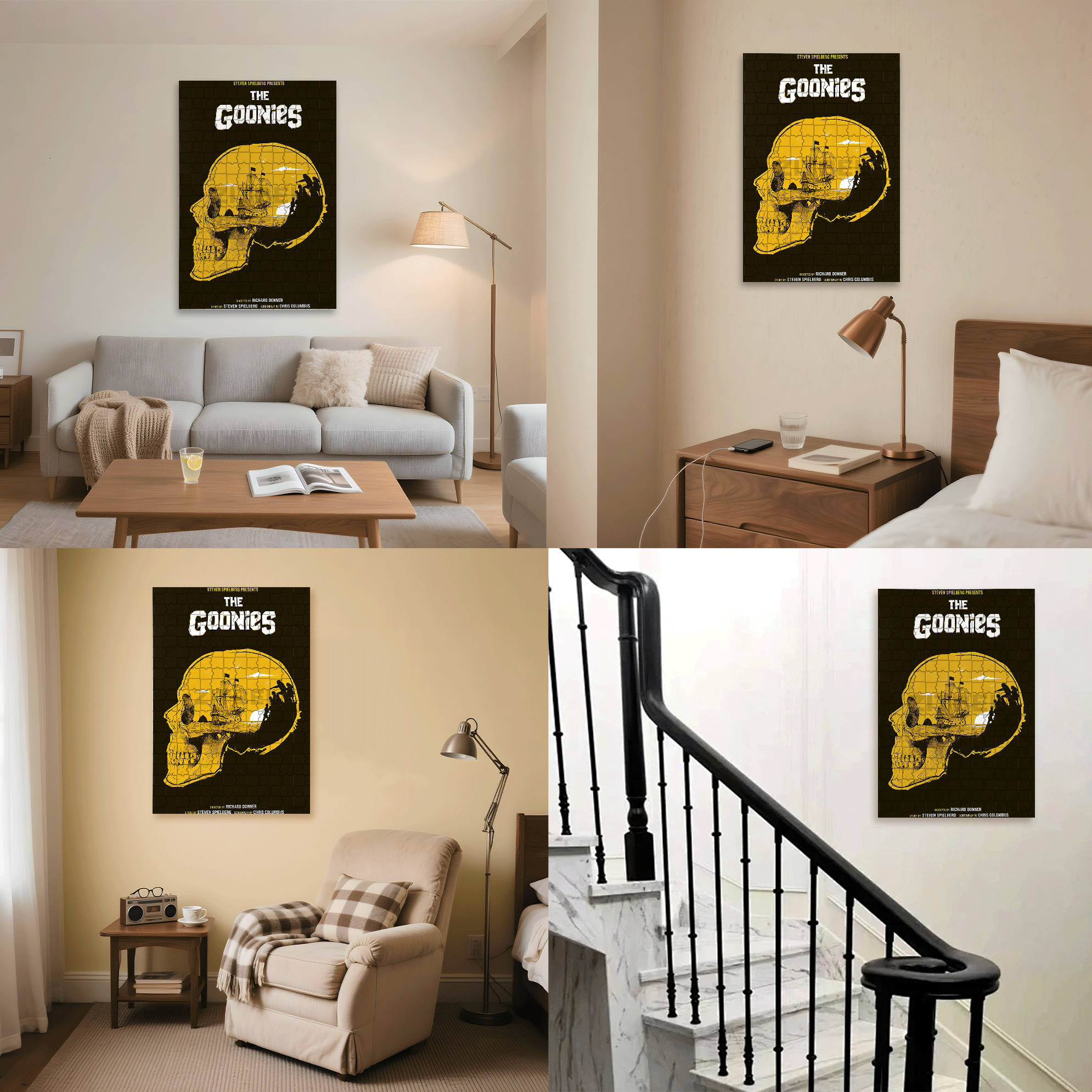 The Goonies Theme 500pcs/1000pcs Jigsaw Puzzle, Scratch-Resistant, Interactive Family Game & Brain-Boosting DIY Decor, Perfect for Halloween, Christmas & New Year Gifts, Family Puzzle Game