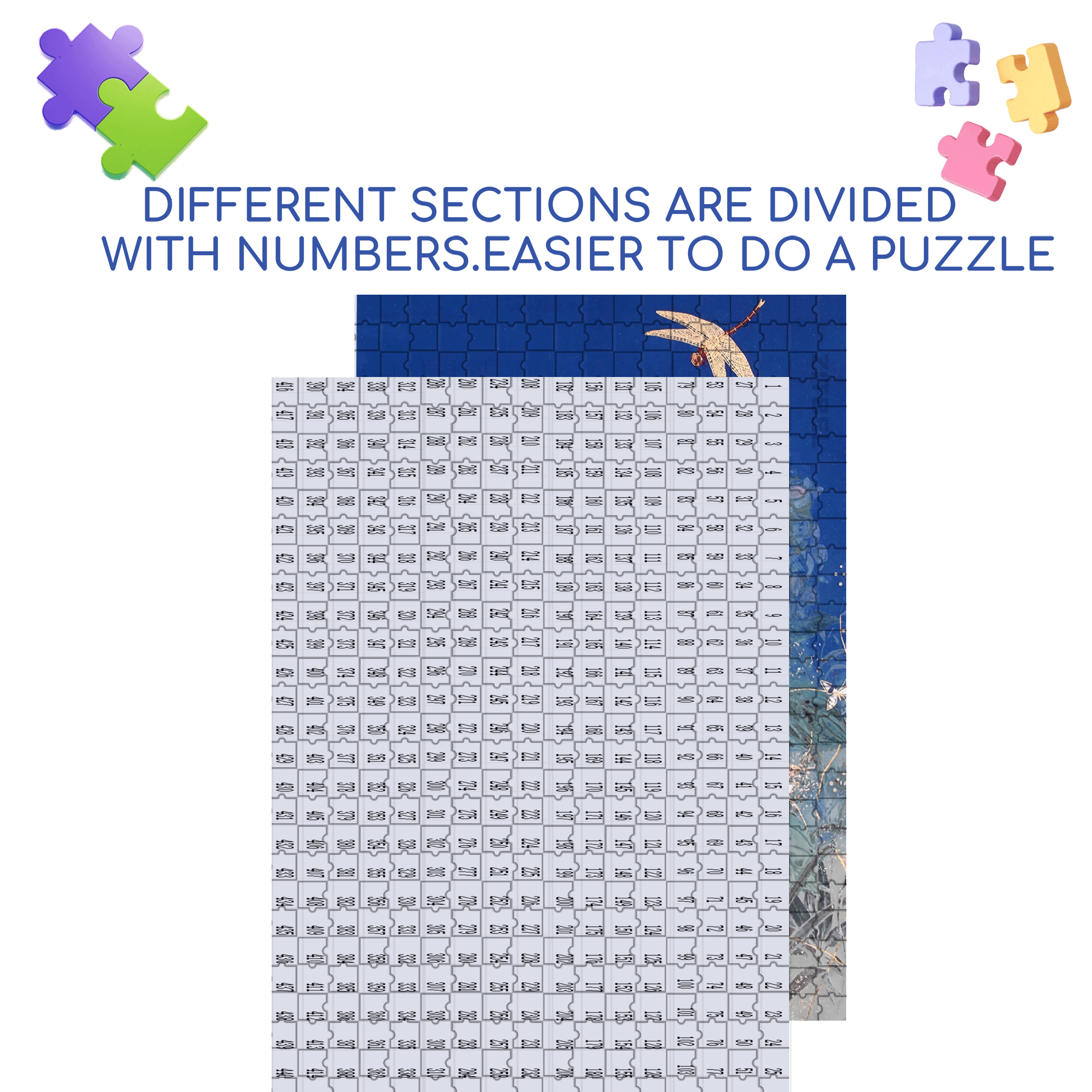The Last Touch Of Deep Blue 500pcs/1000pcs Jigsaw Puzzle, Scratch-Resistant, Interactive Family Game & Brain-Boosting DIY Decor, Perfect for Halloween, Christmas & New Year Gifts, Family Puzzle Game
