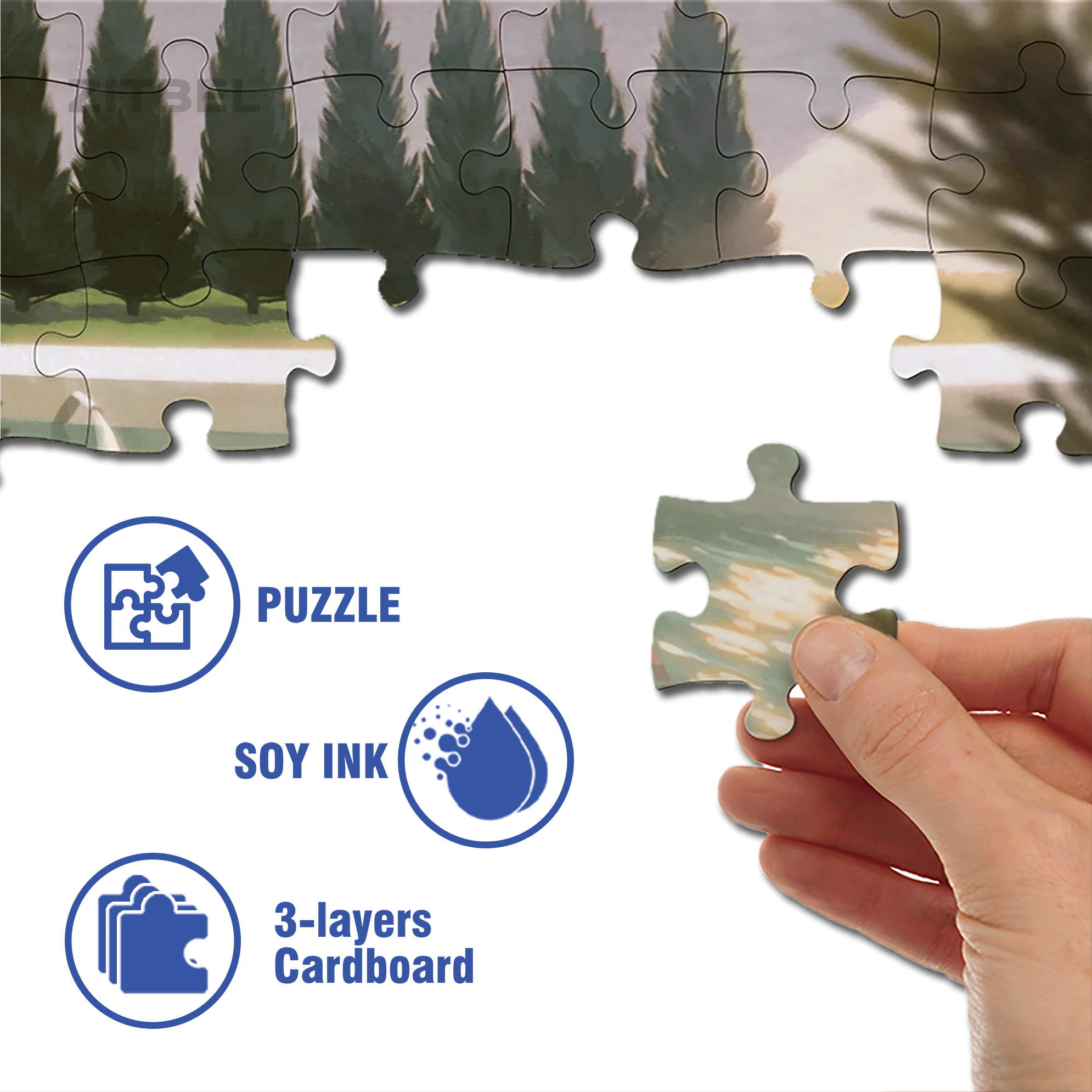 The Light In The Swimming Pool 500pcs/1000pcs Jigsaw Puzzle, Scratch-Resistant, Interactive Family Game & Brain-Boosting DIY Decor, Perfect for Halloween, Christmas & New Year Gifts, Family Puzzle Game