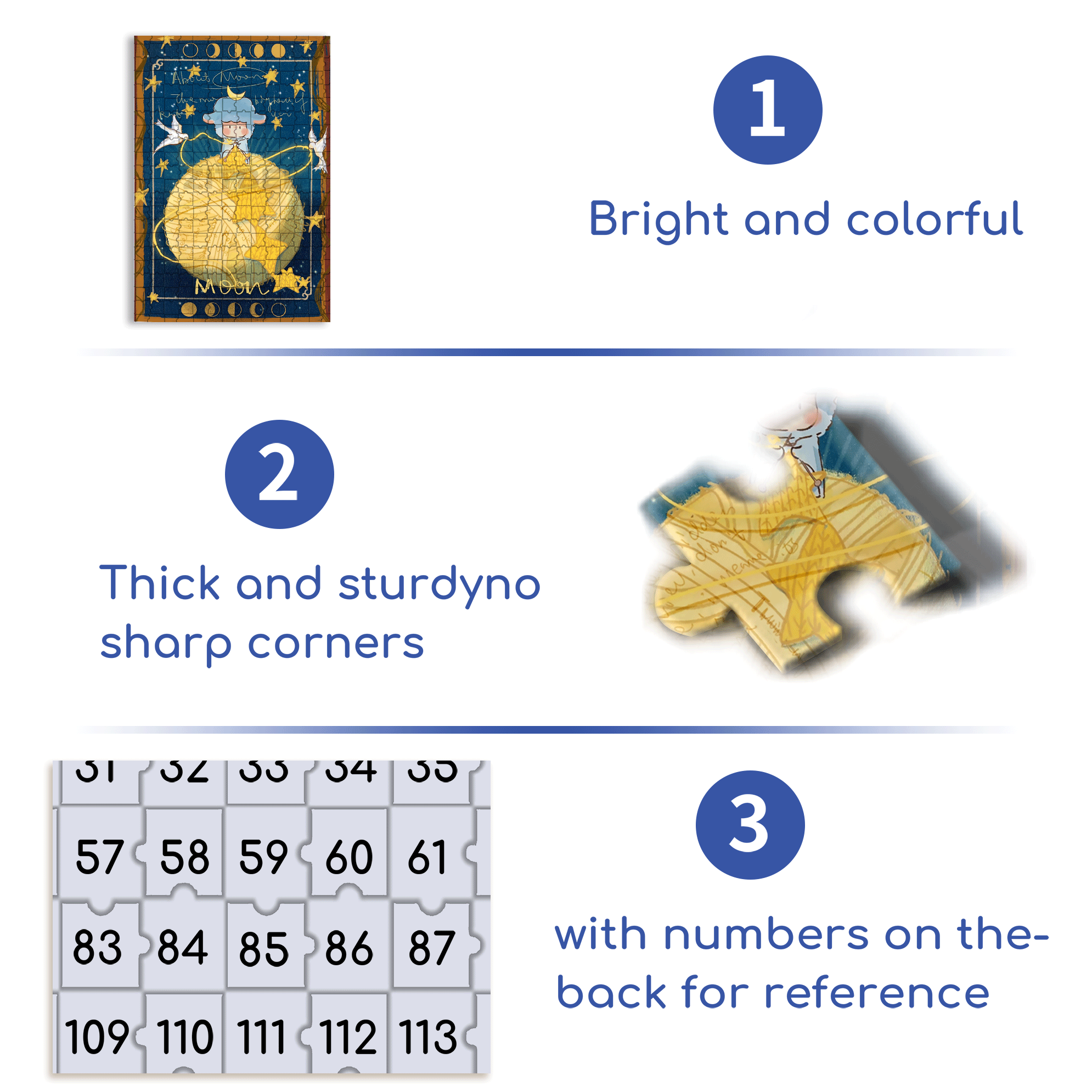 The Little Lamb And The Moon 500pcs/1000pcs Jigsaw Puzzle, Scratch-Resistant, Interactive Family Game & Brain-Boosting DIY Decor, Perfect for Halloween, Christmas & New Year Gifts, Family Puzzle Game
