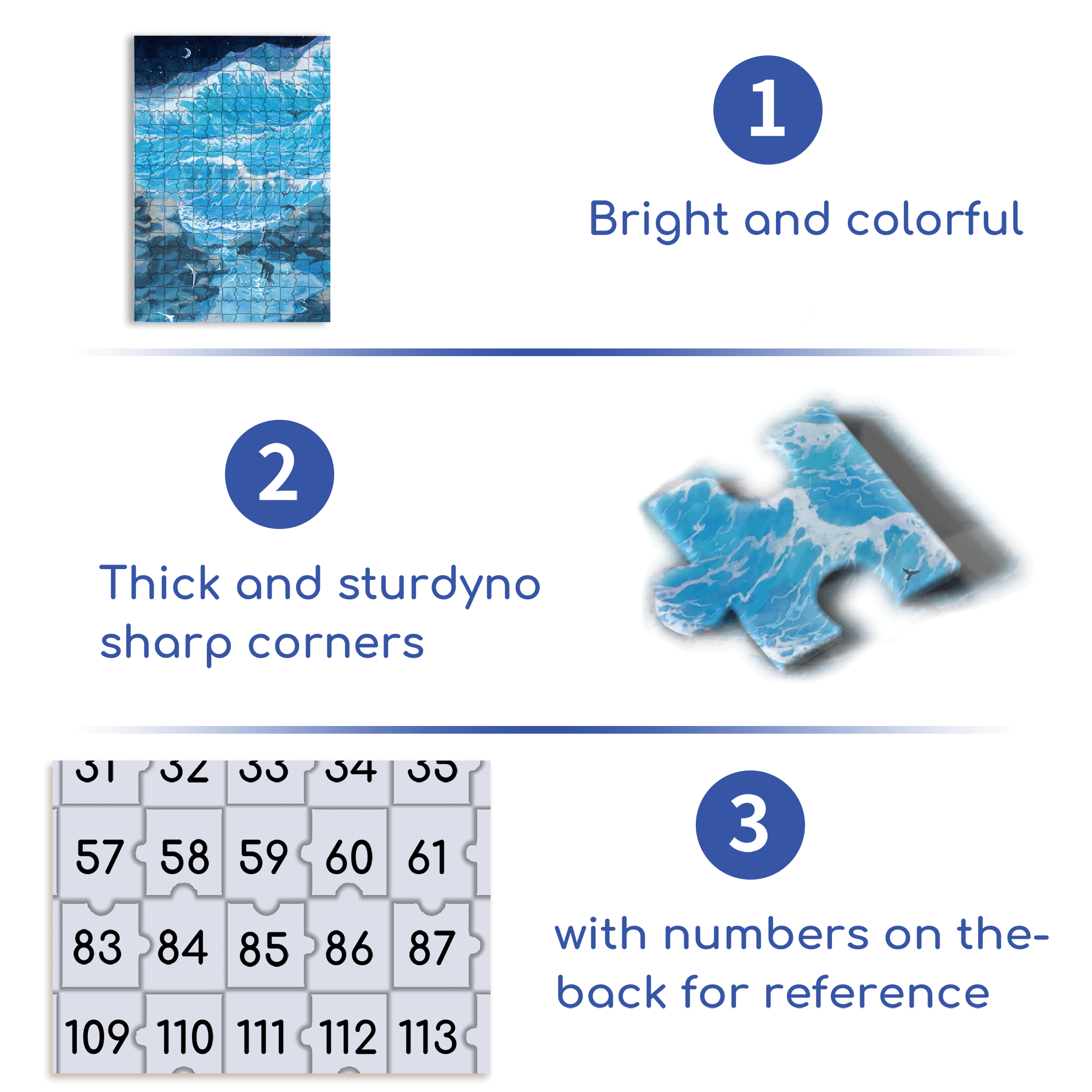 The Moon In The Night Sea 500pcs/1000pcs Jigsaw Puzzle, Scratch-Resistant, Interactive Family Game & Brain-Boosting DIY Decor, Perfect for Halloween, Christmas & New Year Gifts, Family Puzzle Game