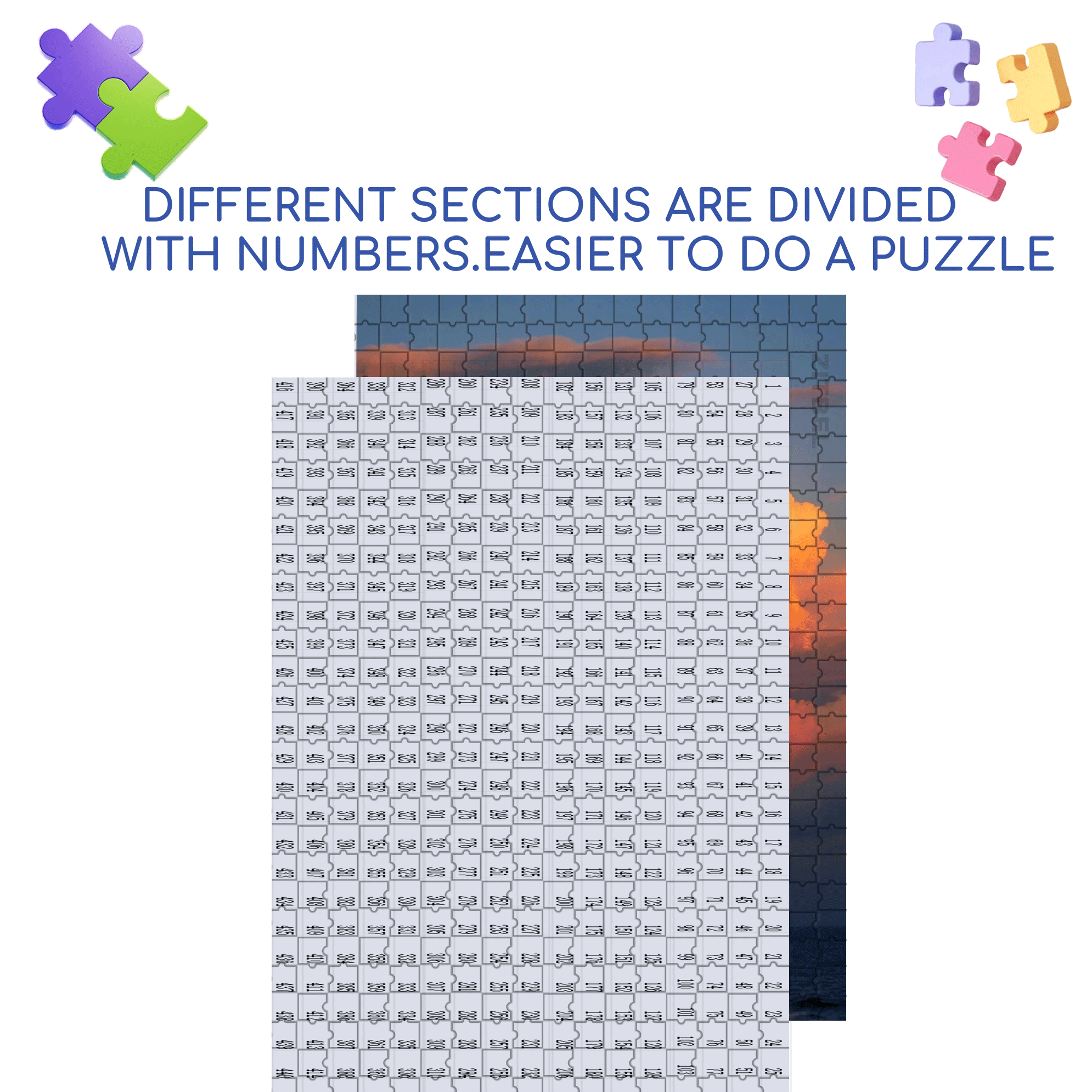 The Moon Is Bright And The Wind Is Clear 500pcs/1000pcs Jigsaw Puzzle, Scratch-Resistant, Interactive Family Game & Brain-Boosting DIY Decor, Perfect for Halloween, Christmas & New Year Gifts, Family Puzzle Game