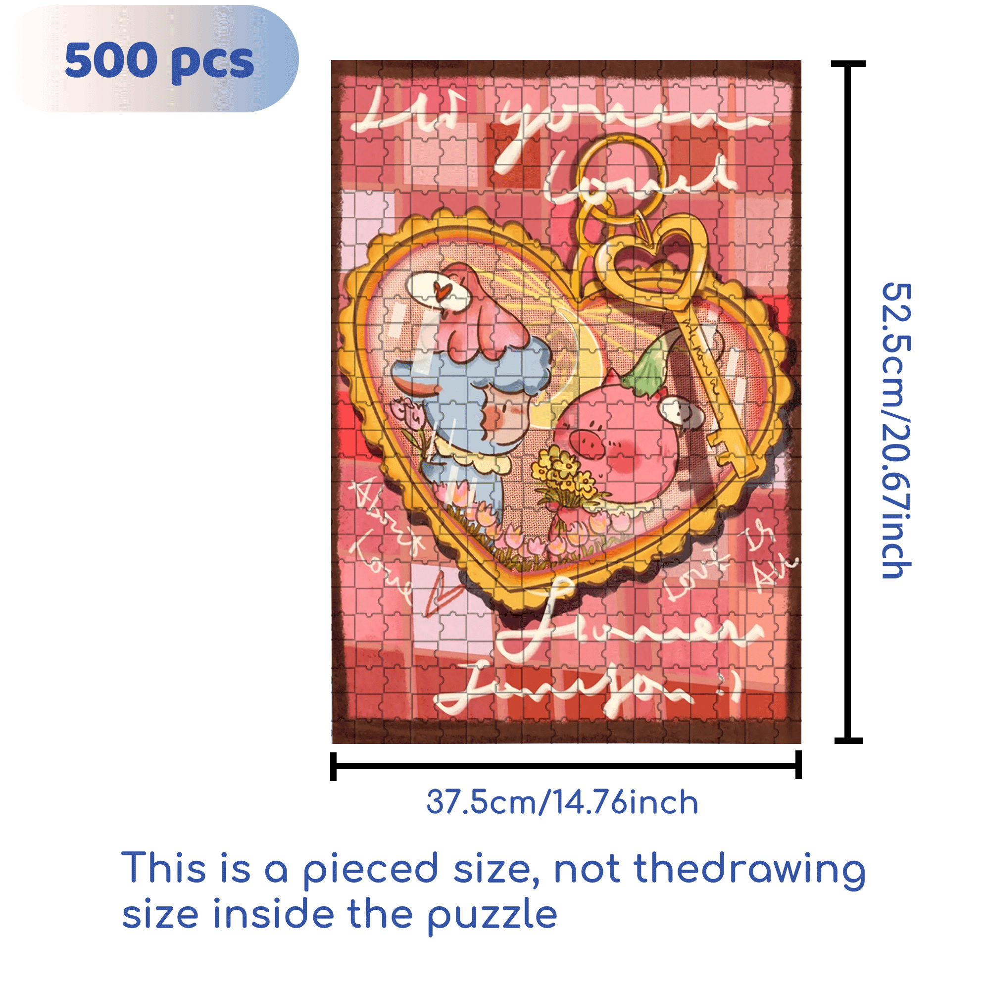 The Most Beautiful Encounter 500pcs/1000pcs Jigsaw Puzzle, Scratch-Resistant, Interactive Family Game & Brain-Boosting DIY Decor, Perfect for Halloween, Christmas & New Year Gifts, Family Puzzle Game
