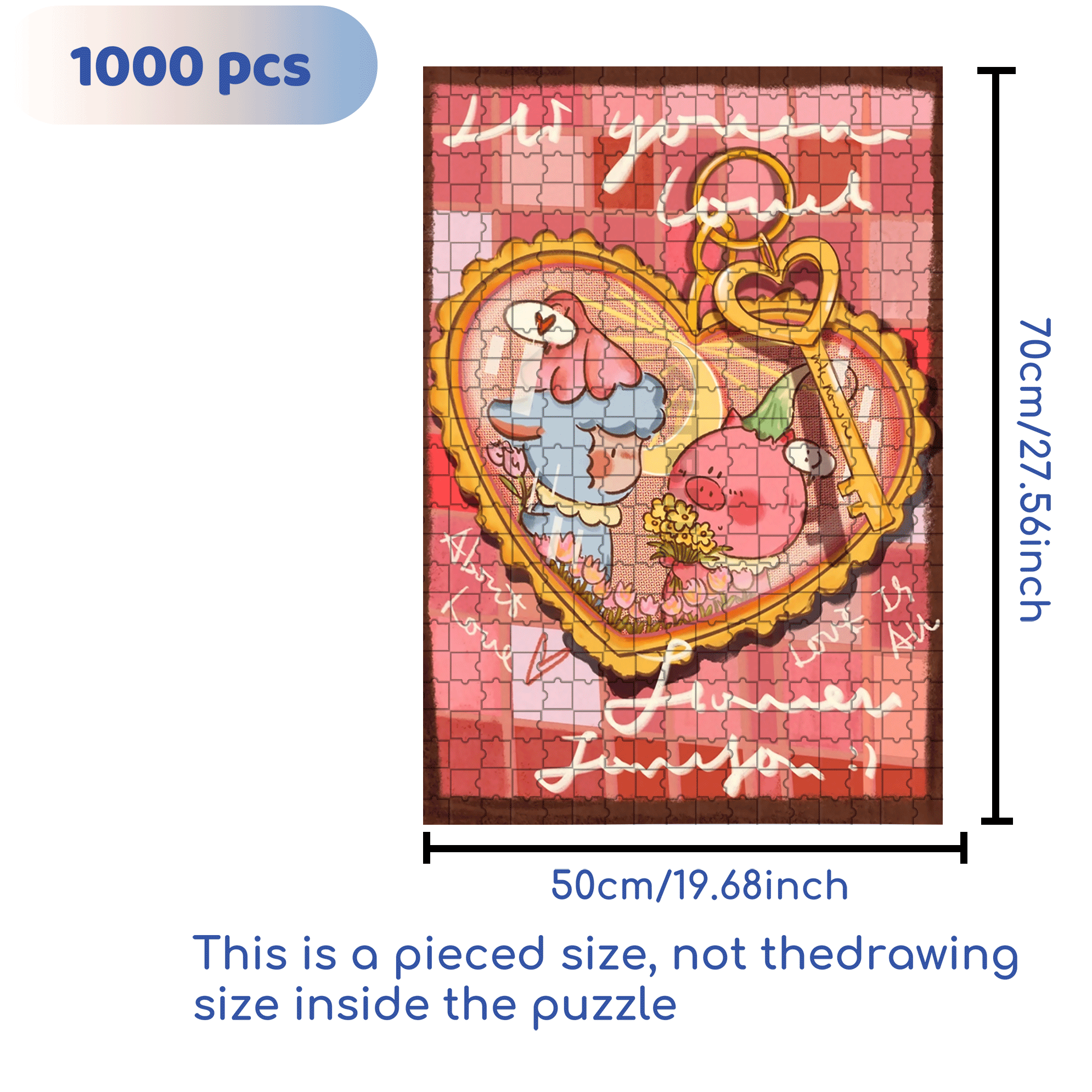 The Most Beautiful Encounter 500pcs/1000pcs Jigsaw Puzzle, Scratch-Resistant, Interactive Family Game & Brain-Boosting DIY Decor, Perfect for Halloween, Christmas & New Year Gifts, Family Puzzle Game