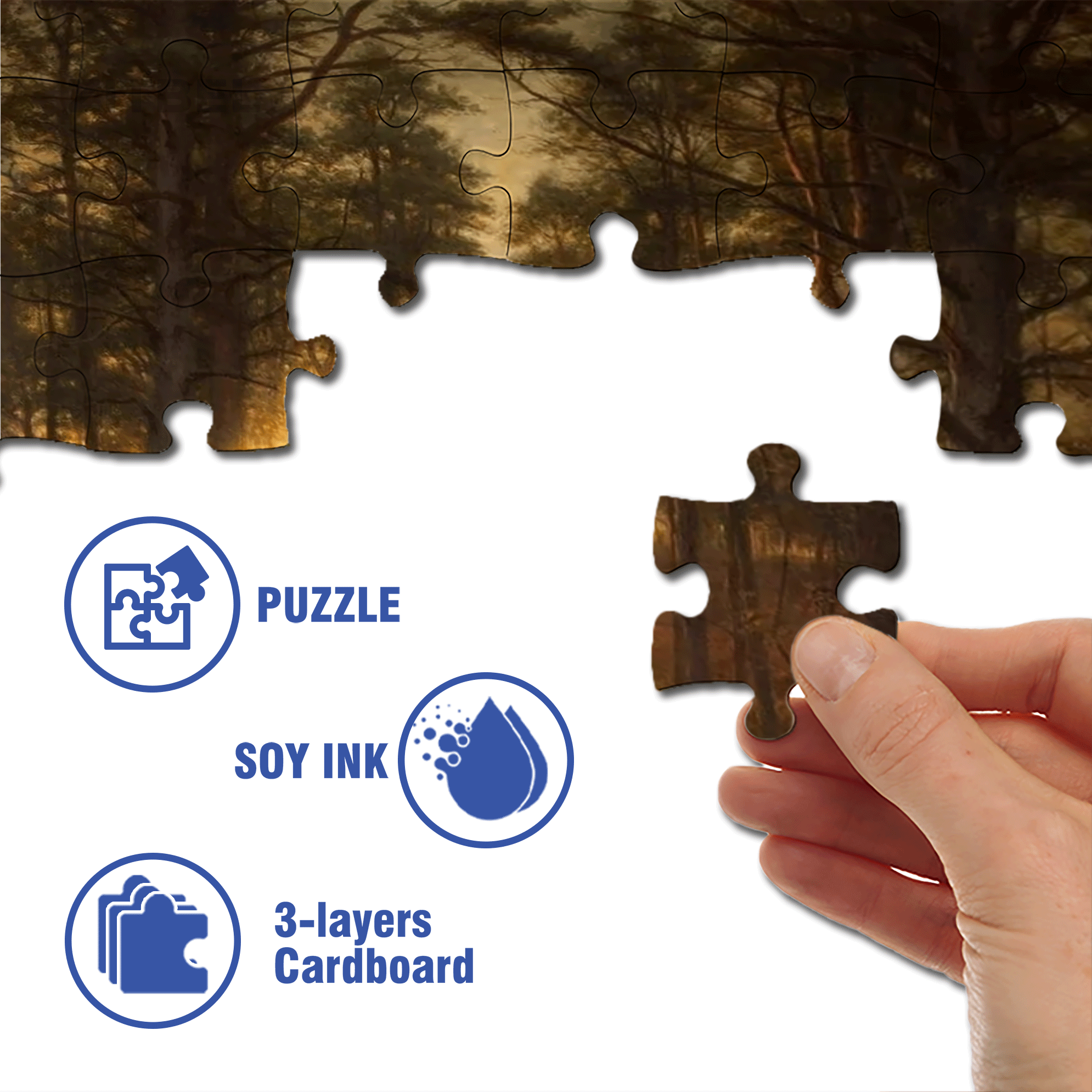 The Sun Sets Quickly In The West 500pcs/1000pcs Jigsaw Puzzle, Scratch-Resistant, Interactive Family Game & Brain-Boosting DIY Decor, Perfect for Halloween, Christmas & New Year Gifts, Family Puzzle Game