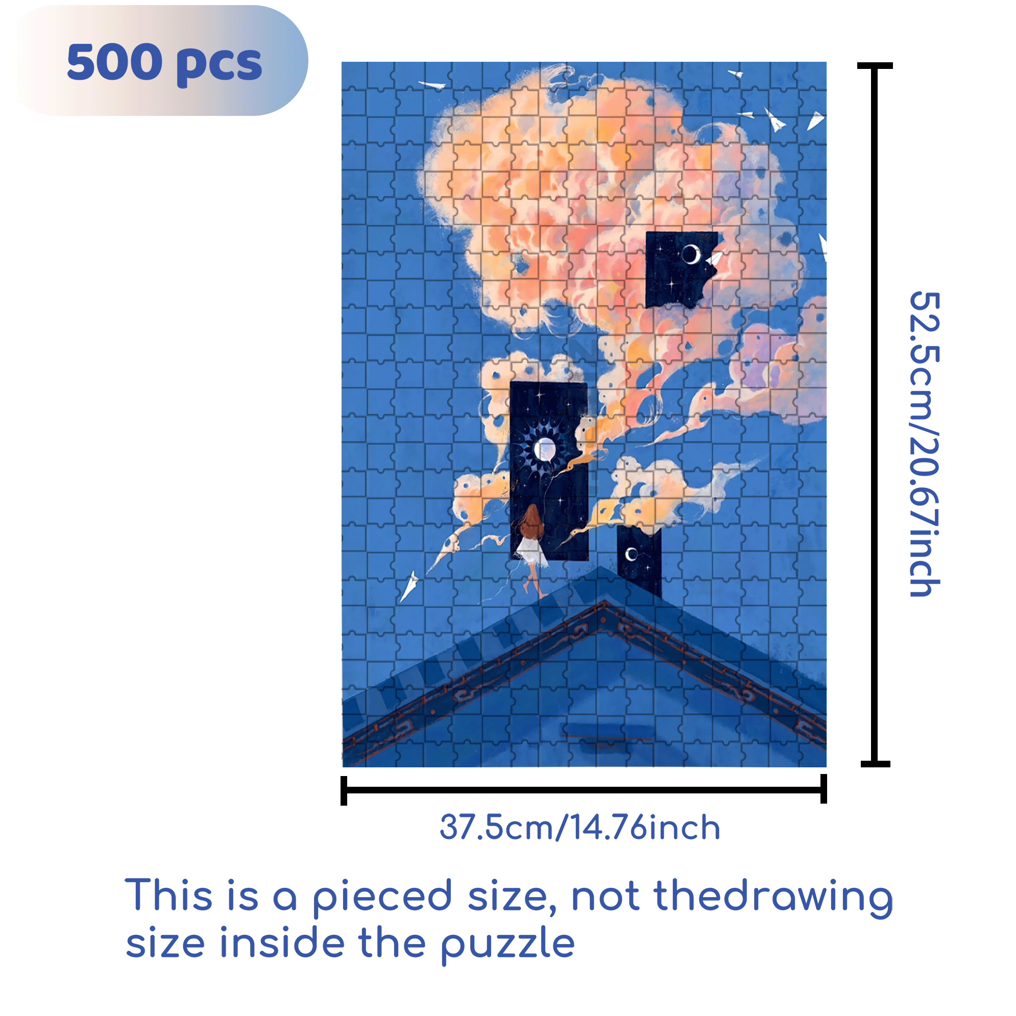 The Truman Show 500pcs/1000pcs Jigsaw Puzzle, Scratch-Resistant, Interactive Family Game & Brain-Boosting DIY Decor, Perfect for Halloween, Christmas & New Year Gifts, Family Puzzle Game