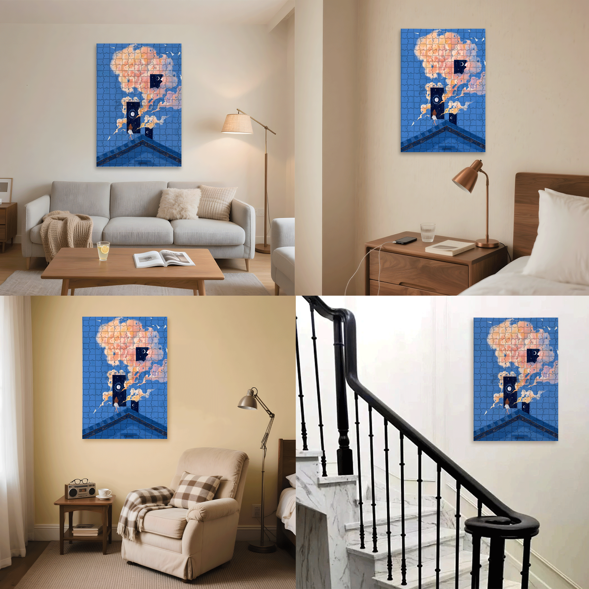 The Truman Show 500pcs/1000pcs Jigsaw Puzzle, Scratch-Resistant, Interactive Family Game & Brain-Boosting DIY Decor, Perfect for Halloween, Christmas & New Year Gifts, Family Puzzle Game