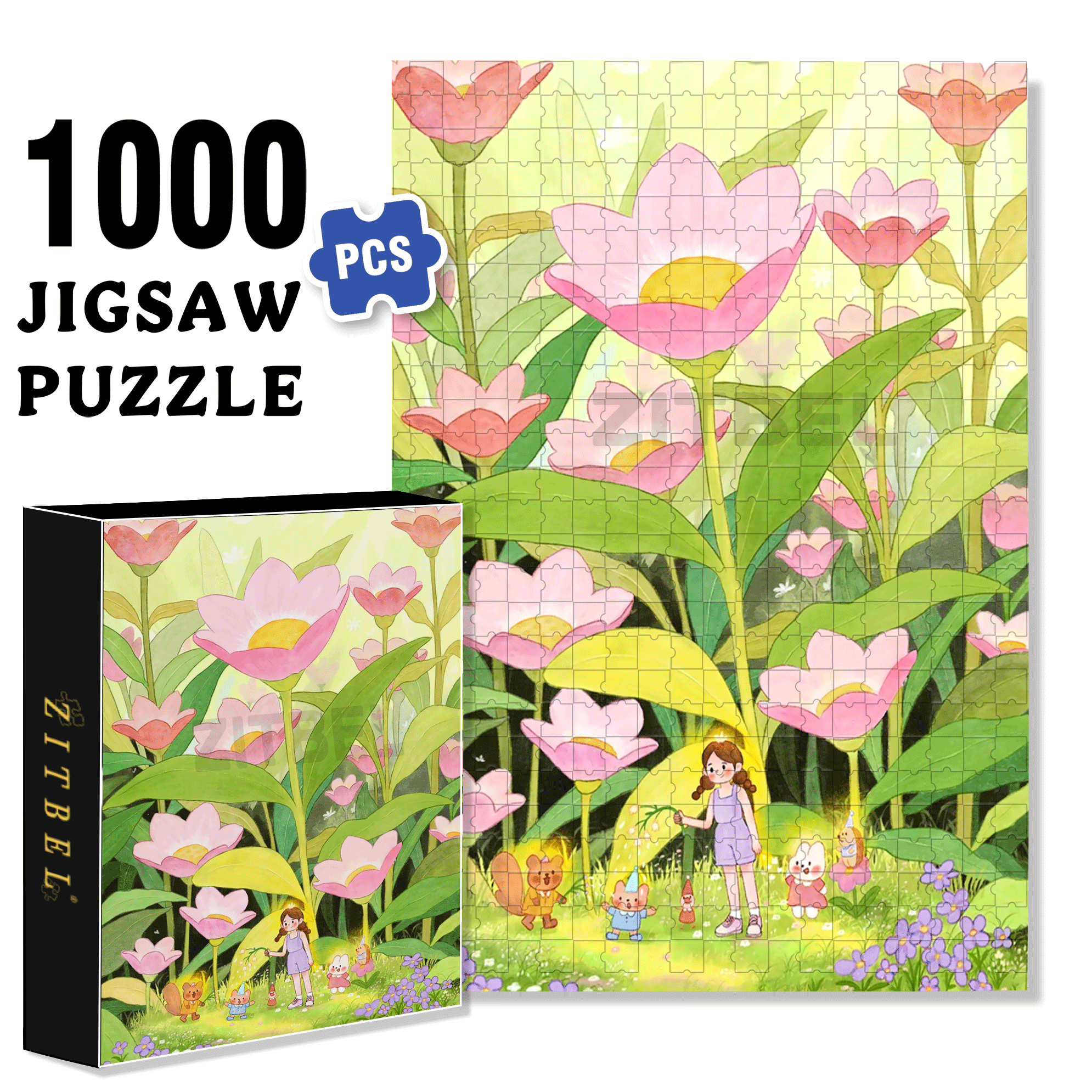 The Wondrous Microscopic World 500pcs/1000pcs Jigsaw Puzzle, Scratch-Resistant, Interactive Family Game & Brain-Boosting DIY Decor, Perfect for Halloween, Christmas & New Year Gifts, Family Puzzle Game