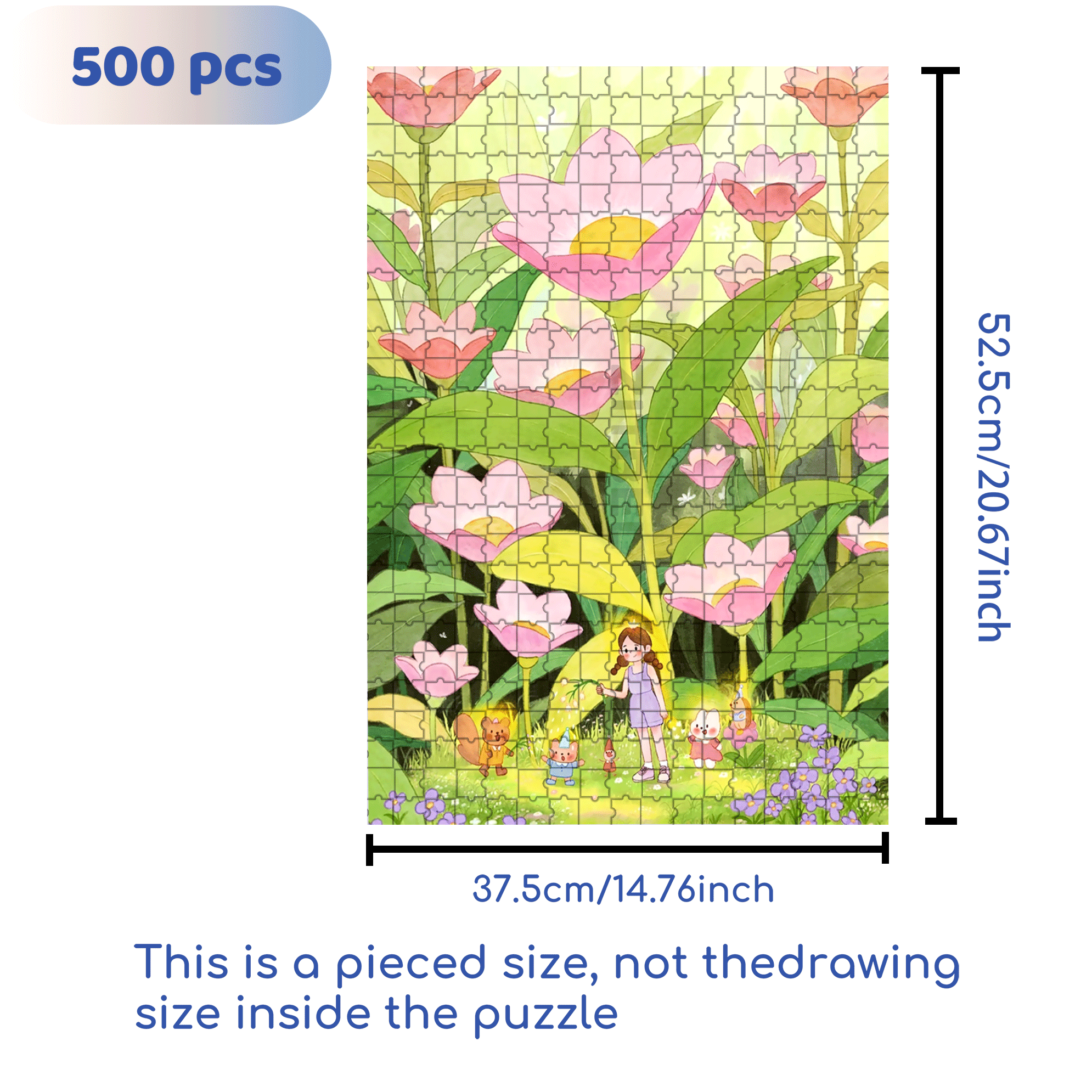 The Wondrous Microscopic World 500pcs/1000pcs Jigsaw Puzzle, Scratch-Resistant, Interactive Family Game & Brain-Boosting DIY Decor, Perfect for Halloween, Christmas & New Year Gifts, Family Puzzle Game