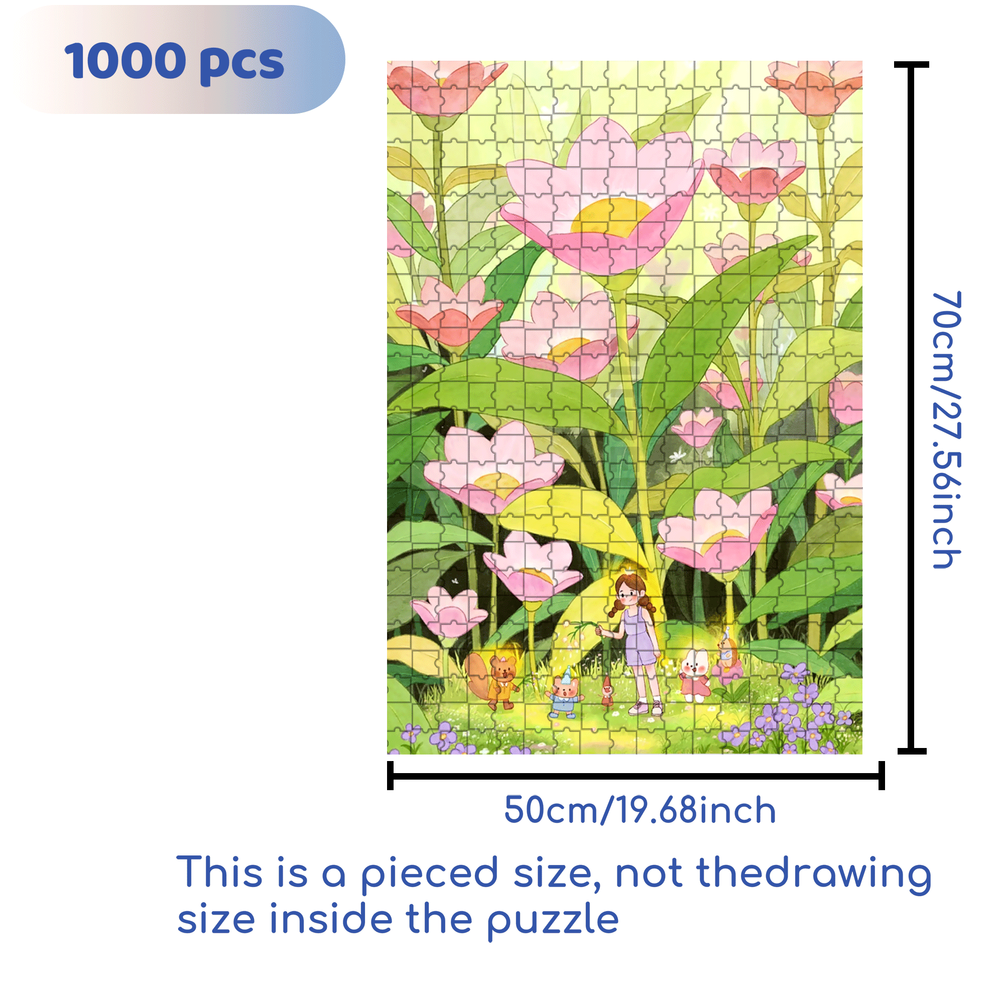 The Wondrous Microscopic World 500pcs/1000pcs Jigsaw Puzzle, Scratch-Resistant, Interactive Family Game & Brain-Boosting DIY Decor, Perfect for Halloween, Christmas & New Year Gifts, Family Puzzle Game