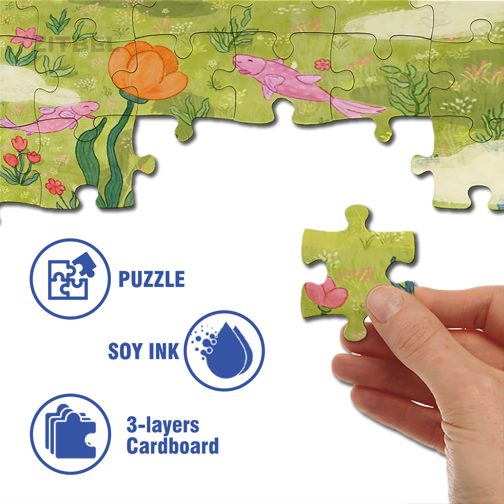 The World Of Reflections 500pcs/1000pcs Jigsaw Puzzle, Scratch-Resistant, Interactive Family Game & Brain-Boosting DIY Decor, Perfect for Halloween, Christmas & New Year Gifts, Family Puzzle Game