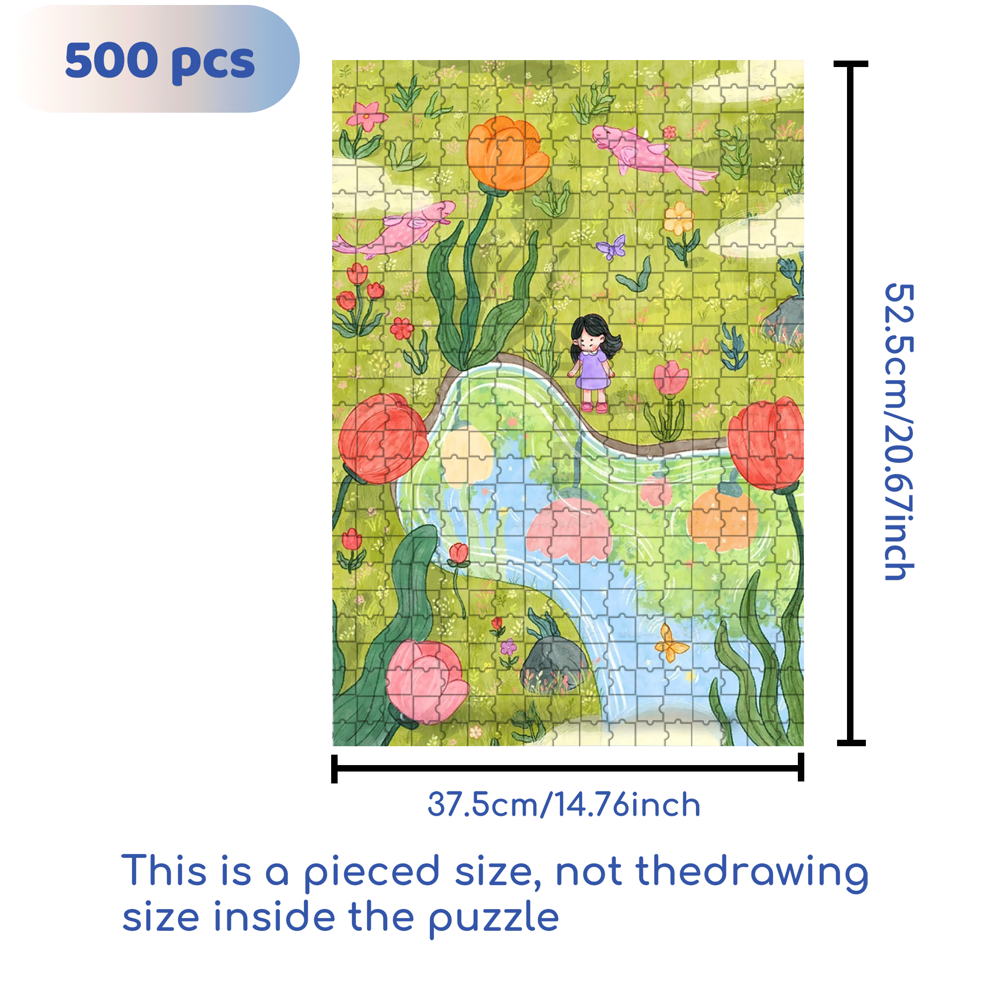 The World Of Reflections 500pcs/1000pcs Jigsaw Puzzle, Scratch-Resistant, Interactive Family Game & Brain-Boosting DIY Decor, Perfect for Halloween, Christmas & New Year Gifts, Family Puzzle Game