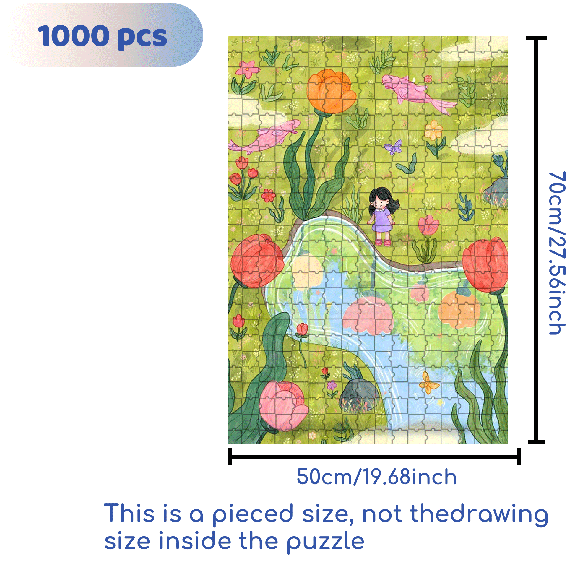 The World Of Reflections 500pcs/1000pcs Jigsaw Puzzle, Scratch-Resistant, Interactive Family Game & Brain-Boosting DIY Decor, Perfect for Halloween, Christmas & New Year Gifts, Family Puzzle Game