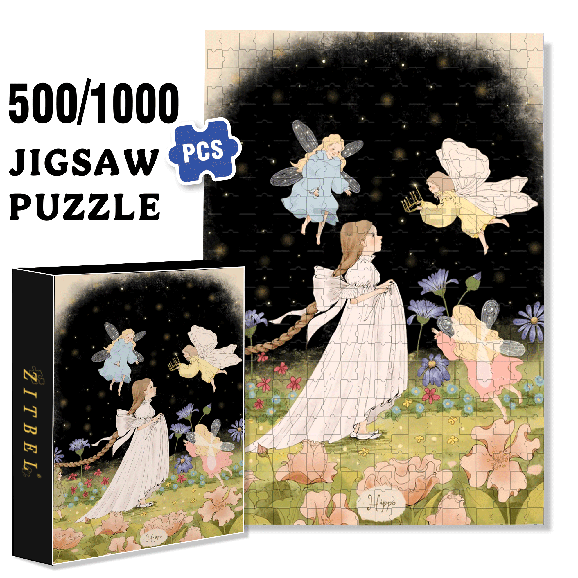 To Crown You 500pcs/1000pcs Jigsaw Puzzle, Scratch-Resistant, Interactive Family Game & Brain-Boosting DIY Decor, Perfect for Halloween, Christmas & New Year Gifts, Family Puzzle Game