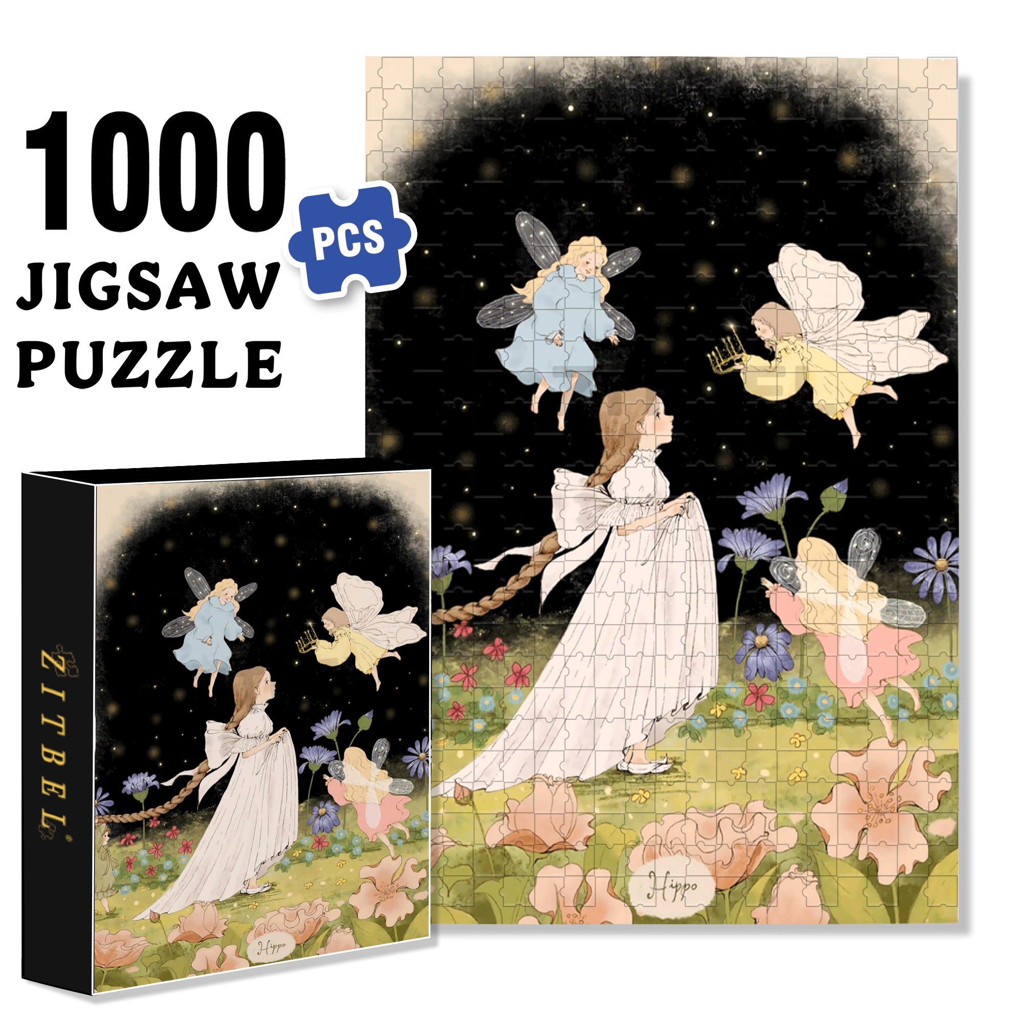 To Crown You 500pcs/1000pcs Jigsaw Puzzle, Scratch-Resistant, Interactive Family Game & Brain-Boosting DIY Decor, Perfect for Halloween, Christmas & New Year Gifts, Family Puzzle Game