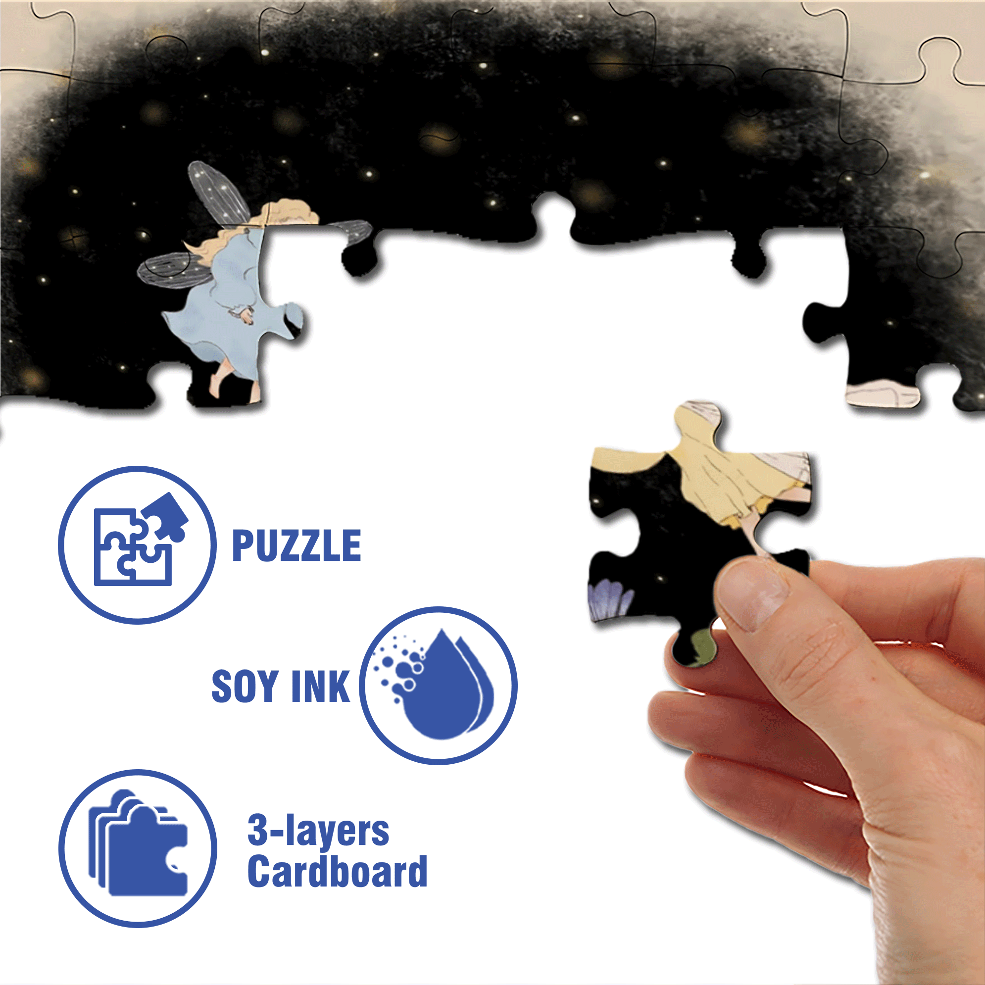 To Crown You 500pcs/1000pcs Jigsaw Puzzle, Scratch-Resistant, Interactive Family Game & Brain-Boosting DIY Decor, Perfect for Halloween, Christmas & New Year Gifts, Family Puzzle Game