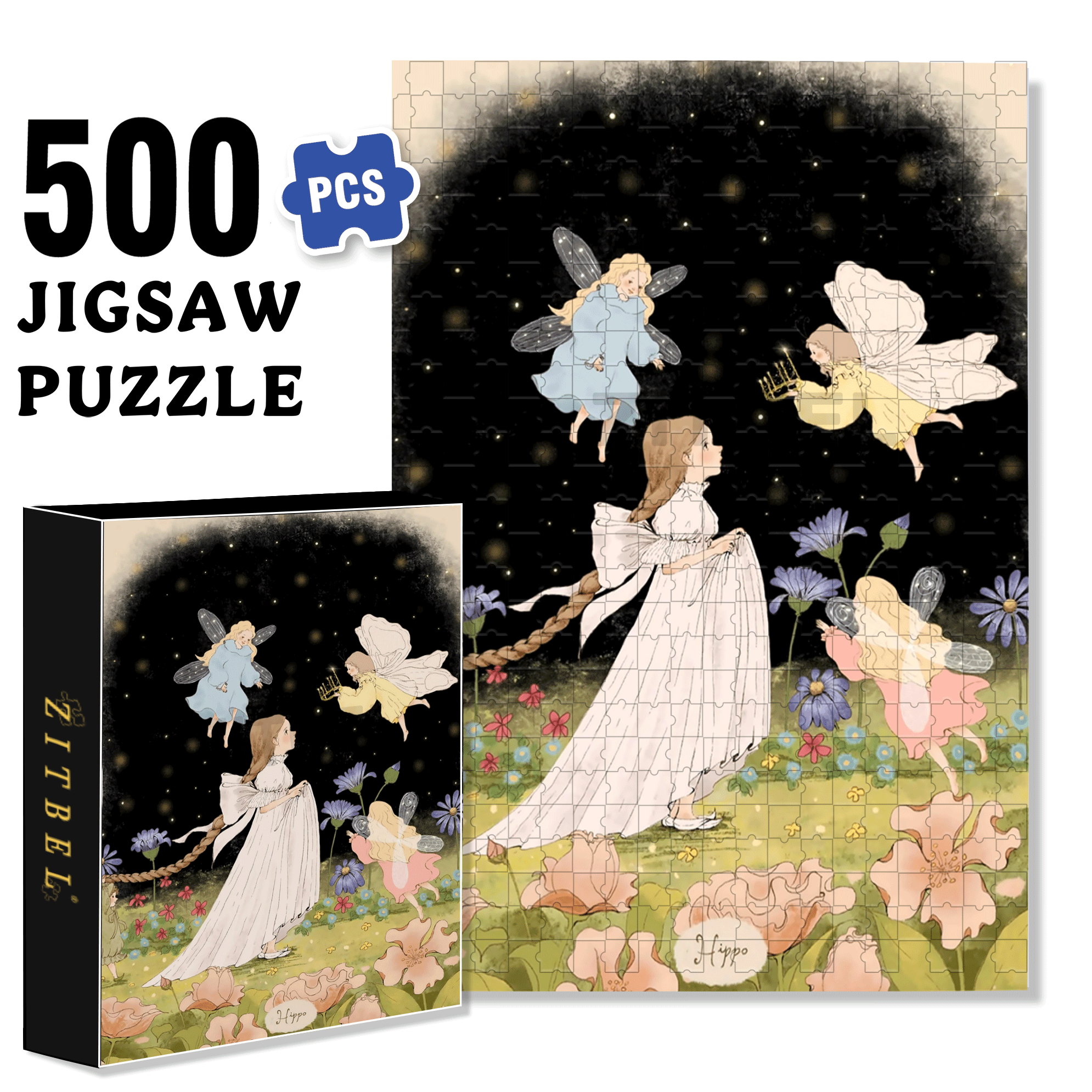 To Crown You 500pcs/1000pcs Jigsaw Puzzle, Scratch-Resistant, Interactive Family Game & Brain-Boosting DIY Decor, Perfect for Halloween, Christmas & New Year Gifts, Family Puzzle Game
