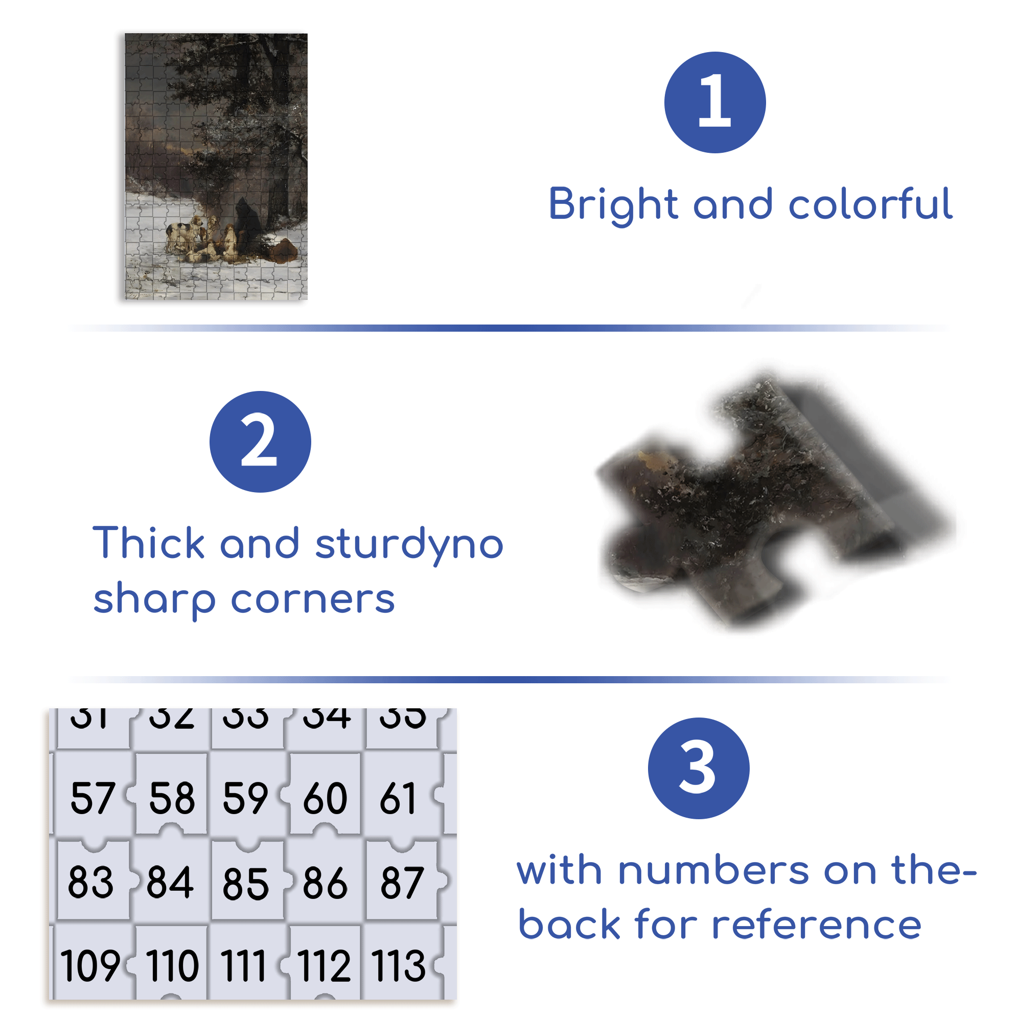 Warm Rest During Hunting 500pcs/1000pcs Jigsaw Puzzle, Scratch-Resistant, Interactive Family Game & Brain-Boosting DIY Decor, Perfect for Halloween, Christmas & New Year Gifts, Family Puzzle Game