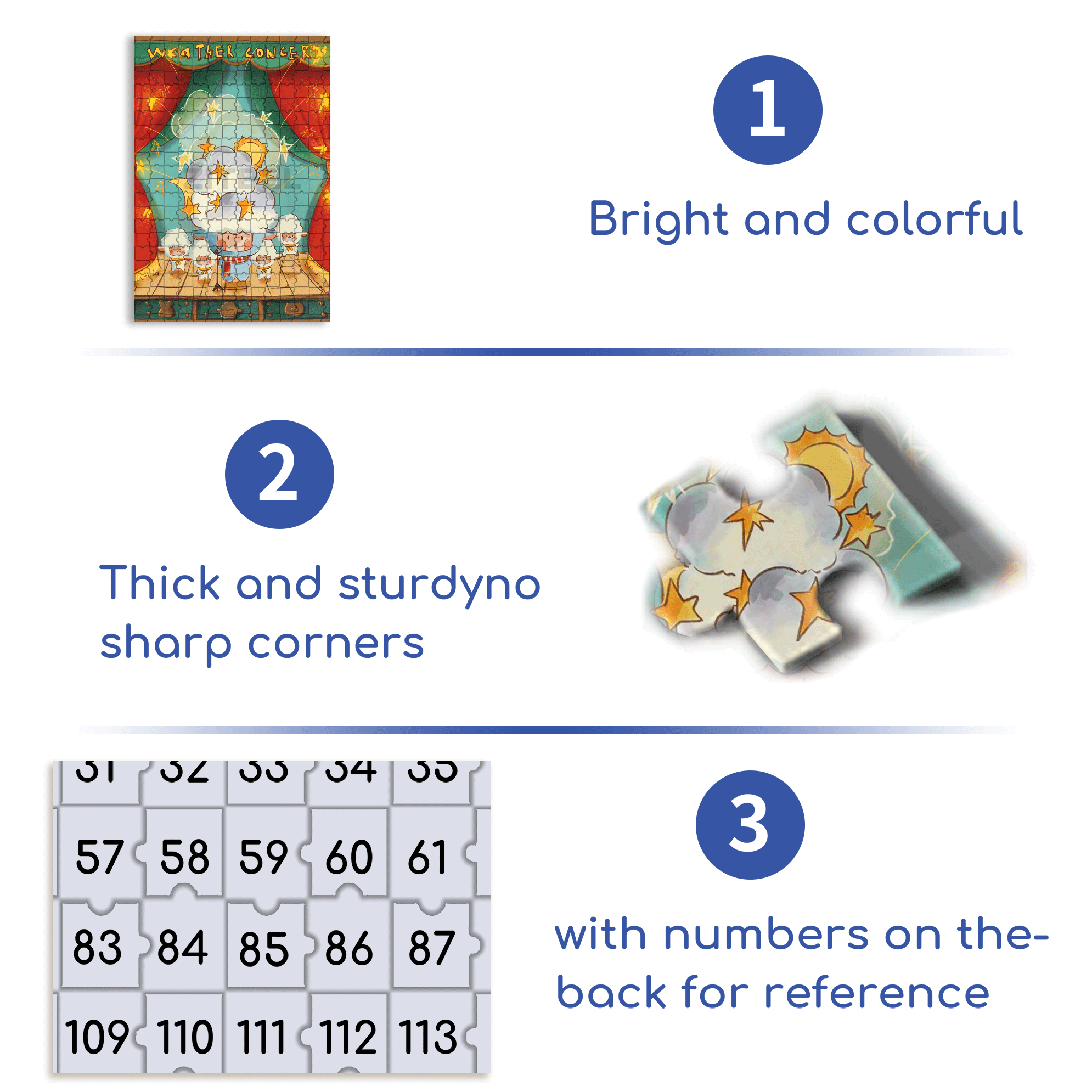 Weather Concert 500pcs/1000pcs Jigsaw Puzzle, Scratch-Resistant, Interactive Family Game & Brain-Boosting DIY Decor, Perfect for Halloween, Christmas & New Year Gifts, Family Puzzle Game