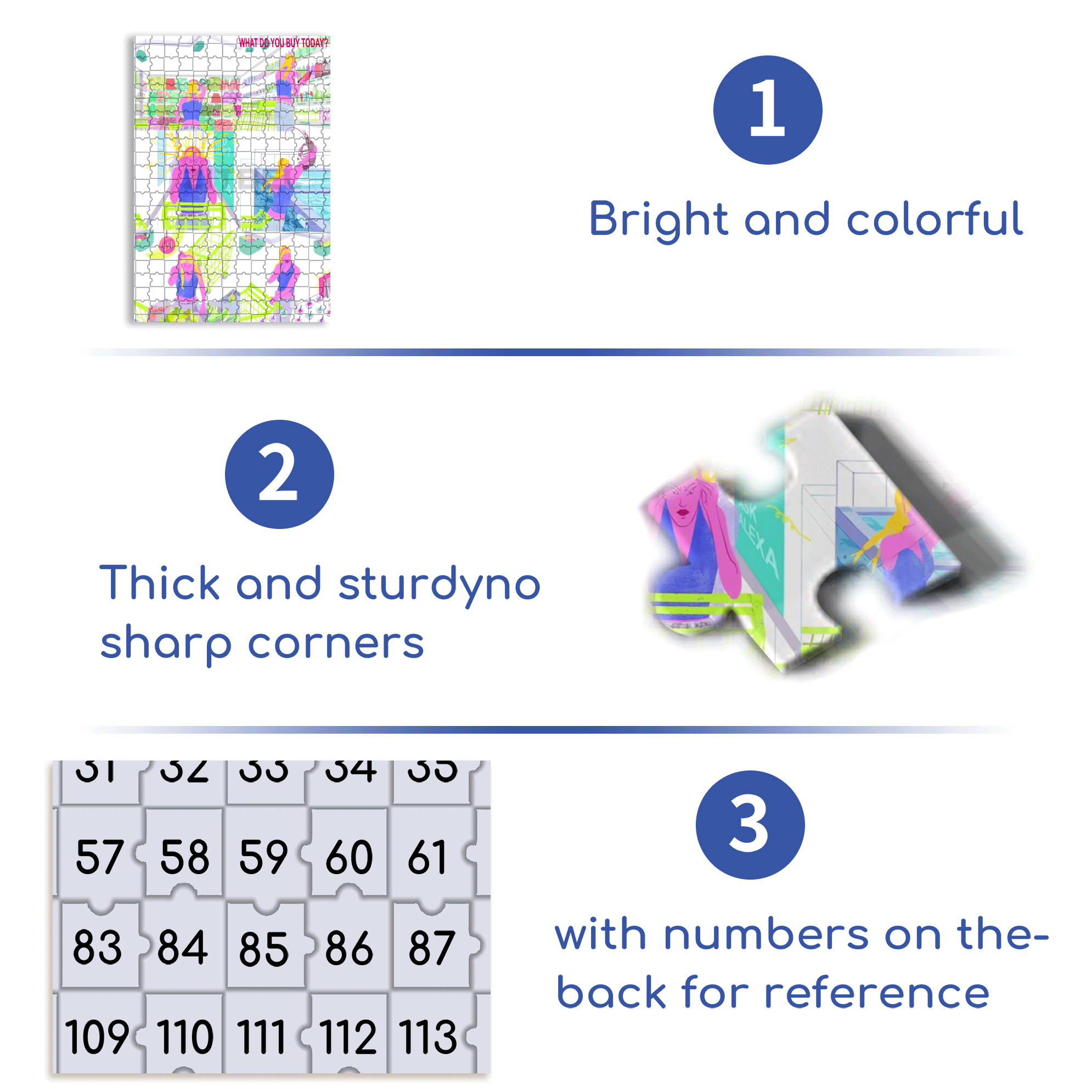 What Do You Buy Today 500pcs/1000pcs Jigsaw Puzzle, Scratch-Resistant, Interactive Family Game & Brain-Boosting DIY Decor, Perfect for Halloween, Christmas & New Year Gifts, Family Puzzle Game