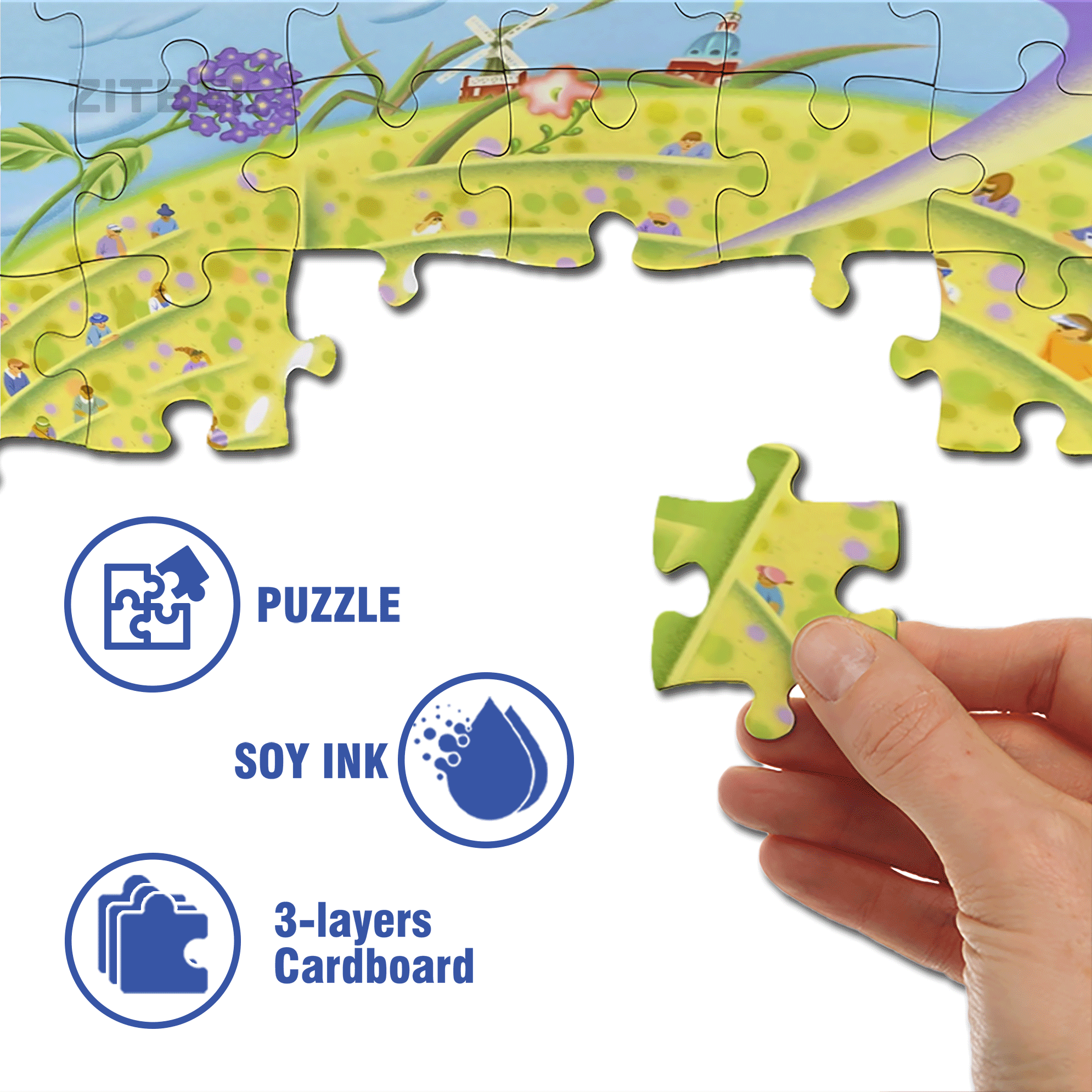 Wimbledon 500pcs/1000pcs Jigsaw Puzzle, Scratch-Resistant, Interactive Family Game & Brain-Boosting DIY Decor, Perfect for Halloween, Christmas & New Year Gifts, Family Puzzle Game