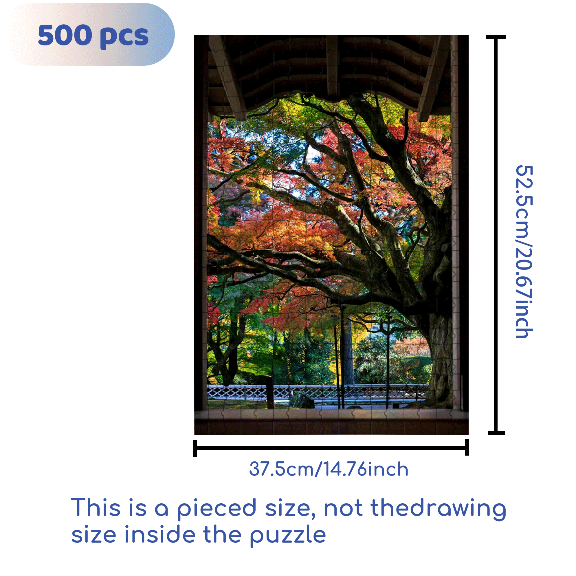 Witness of Time 500pcs/1000pcs Jigsaw Puzzle, Scratch-Resistant, Interactive Family Game & Brain-Boosting DIY Decor, Perfect for Halloween, Christmas & New Year Gifts, Family Puzzle Game