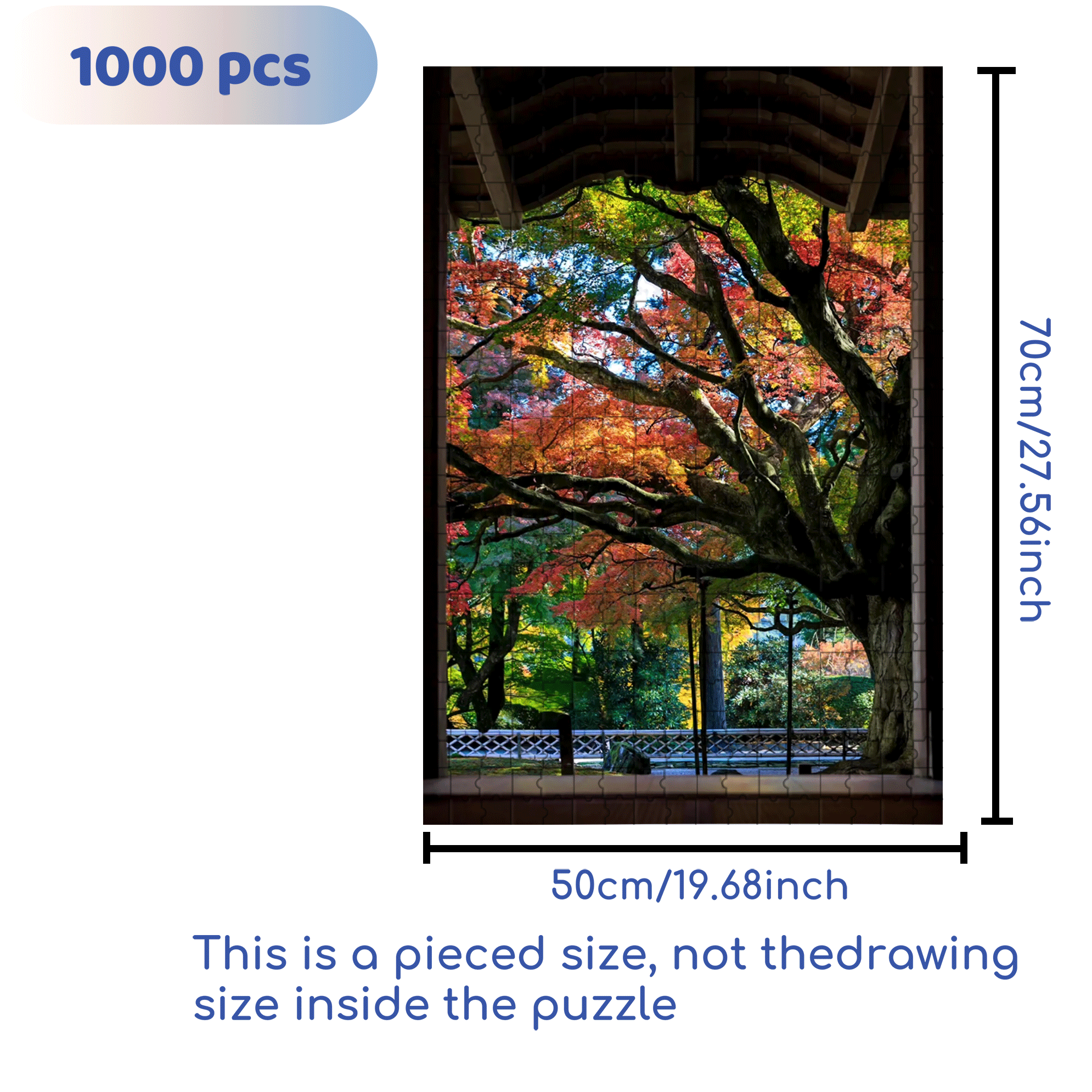 Witness of Time 500pcs/1000pcs Jigsaw Puzzle, Scratch-Resistant, Interactive Family Game & Brain-Boosting DIY Decor, Perfect for Halloween, Christmas & New Year Gifts, Family Puzzle Game