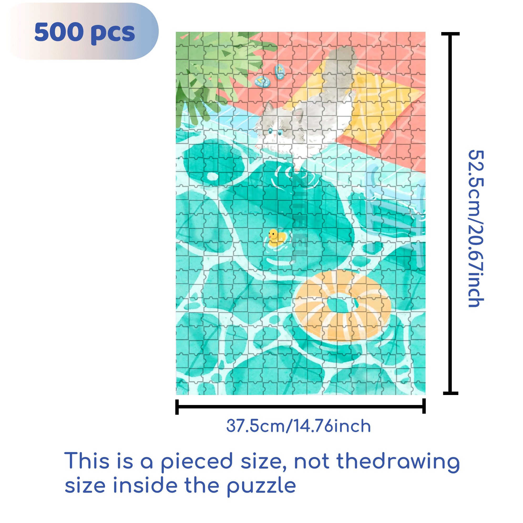 Wonderful Feeling 500pcs/1000pcs Jigsaw Puzzle, Scratch-Resistant, Interactive Family Game & Brain-Boosting DIY Decor, Perfect for Halloween, Christmas & New Year Gifts, Family Puzzle Game