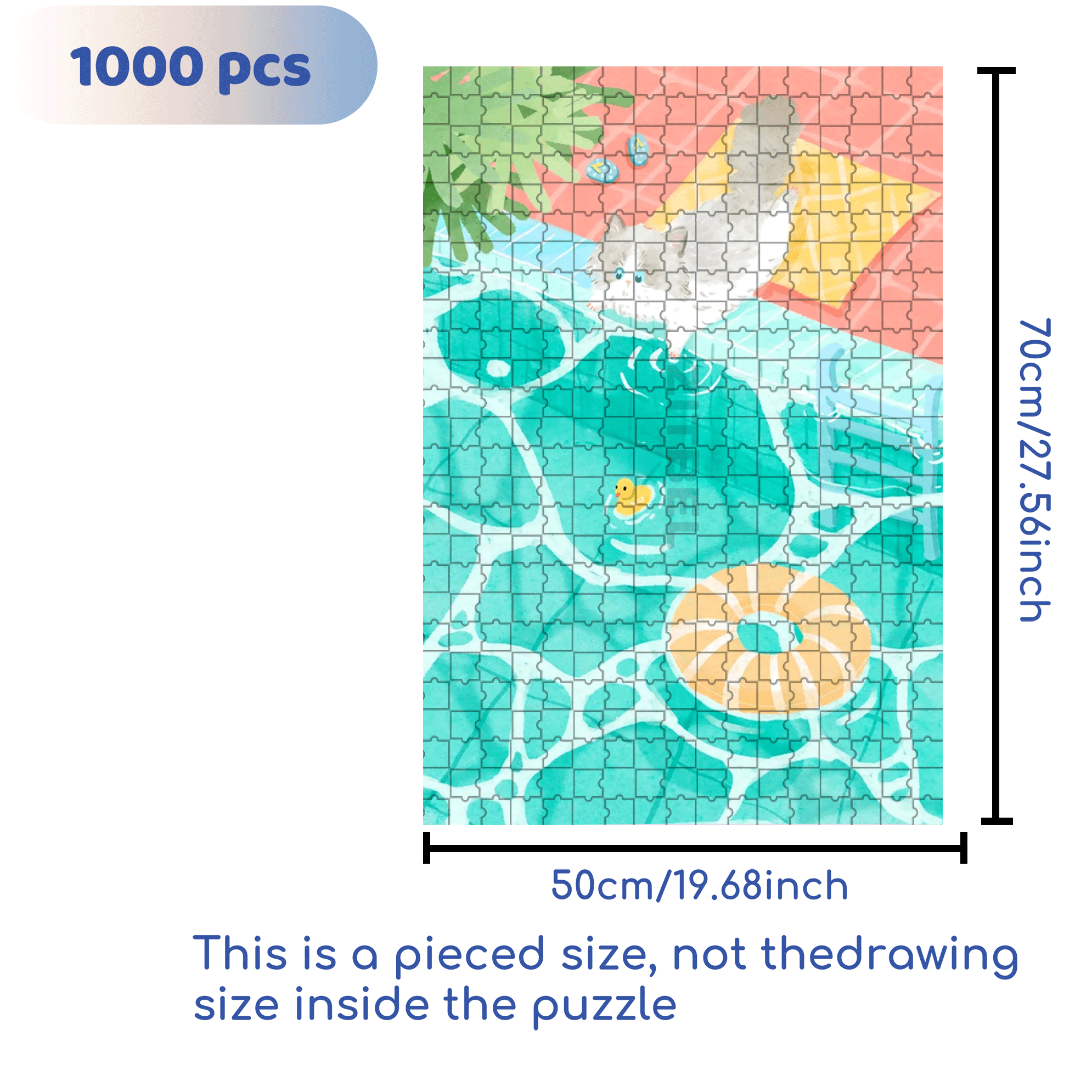 Wonderful Feeling 500pcs/1000pcs Jigsaw Puzzle, Scratch-Resistant, Interactive Family Game & Brain-Boosting DIY Decor, Perfect for Halloween, Christmas & New Year Gifts, Family Puzzle Game