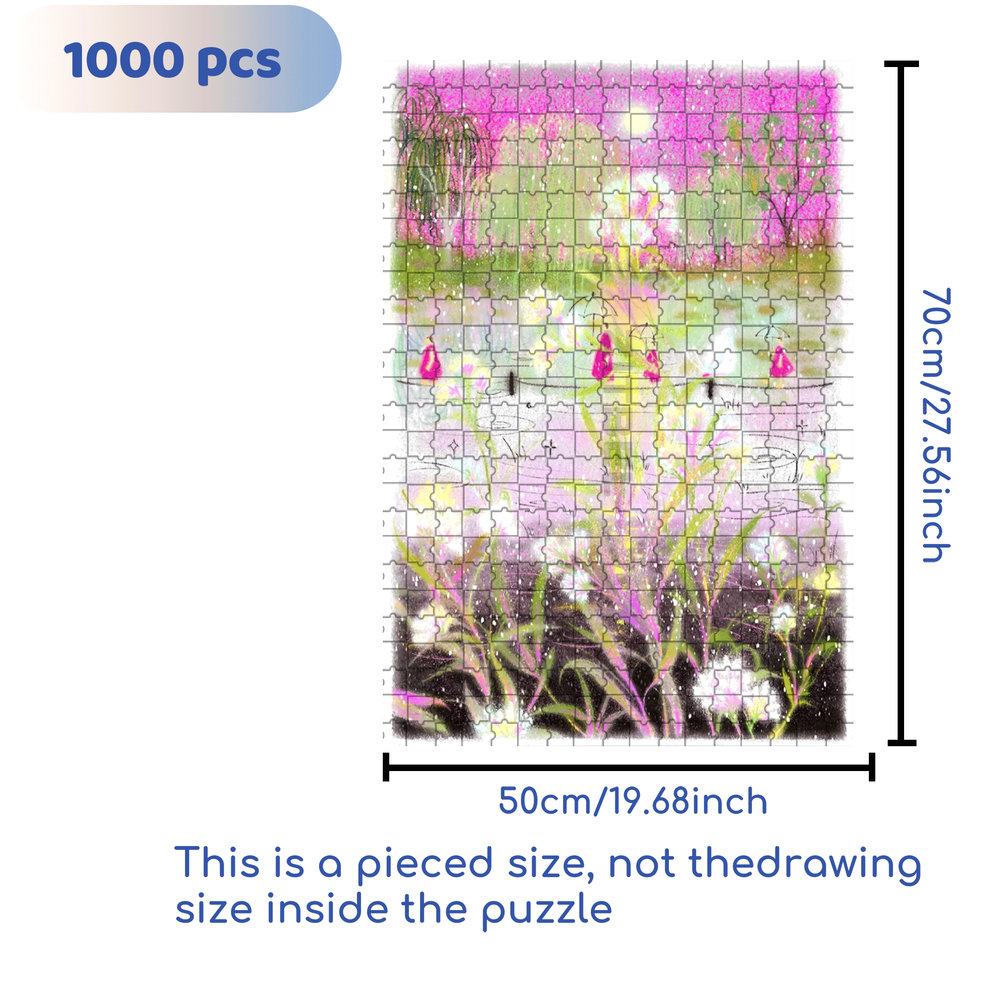 Youth 500pcs/1000pcs Jigsaw Puzzle, Scratch-Resistant, Interactive Family Game & Brain-Boosting DIY Decor, Perfect for Halloween, Christmas & New Year Gifts, Family Puzzle Game