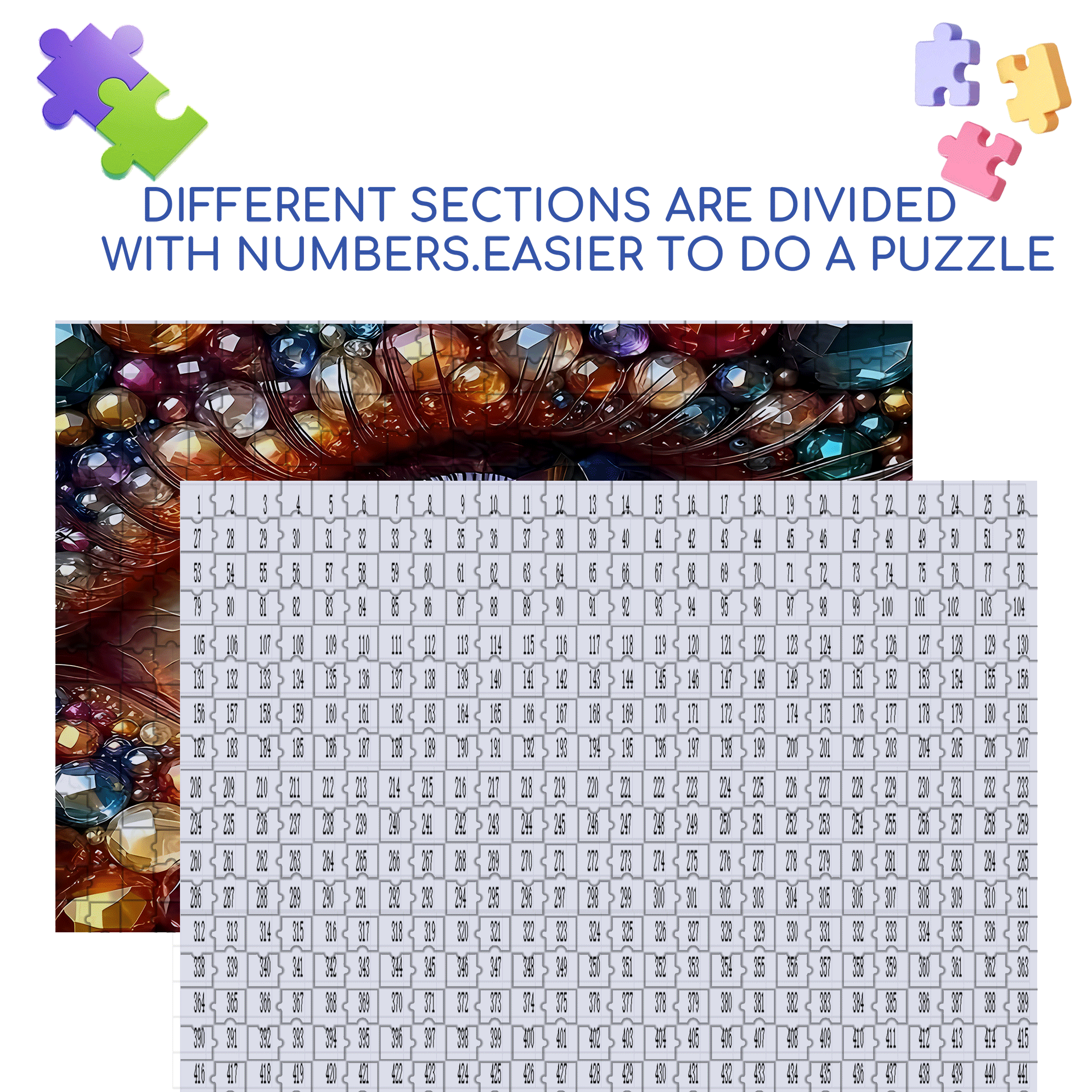 3D Eye 500pcs/1000pcs Jigsaw Puzzle, Scratch-Resistant, Interactive Family Game & Brain-Boosting DIY Decor, Perfect for Halloween, Christmas & New Year Gifts, Family Puzzle Game