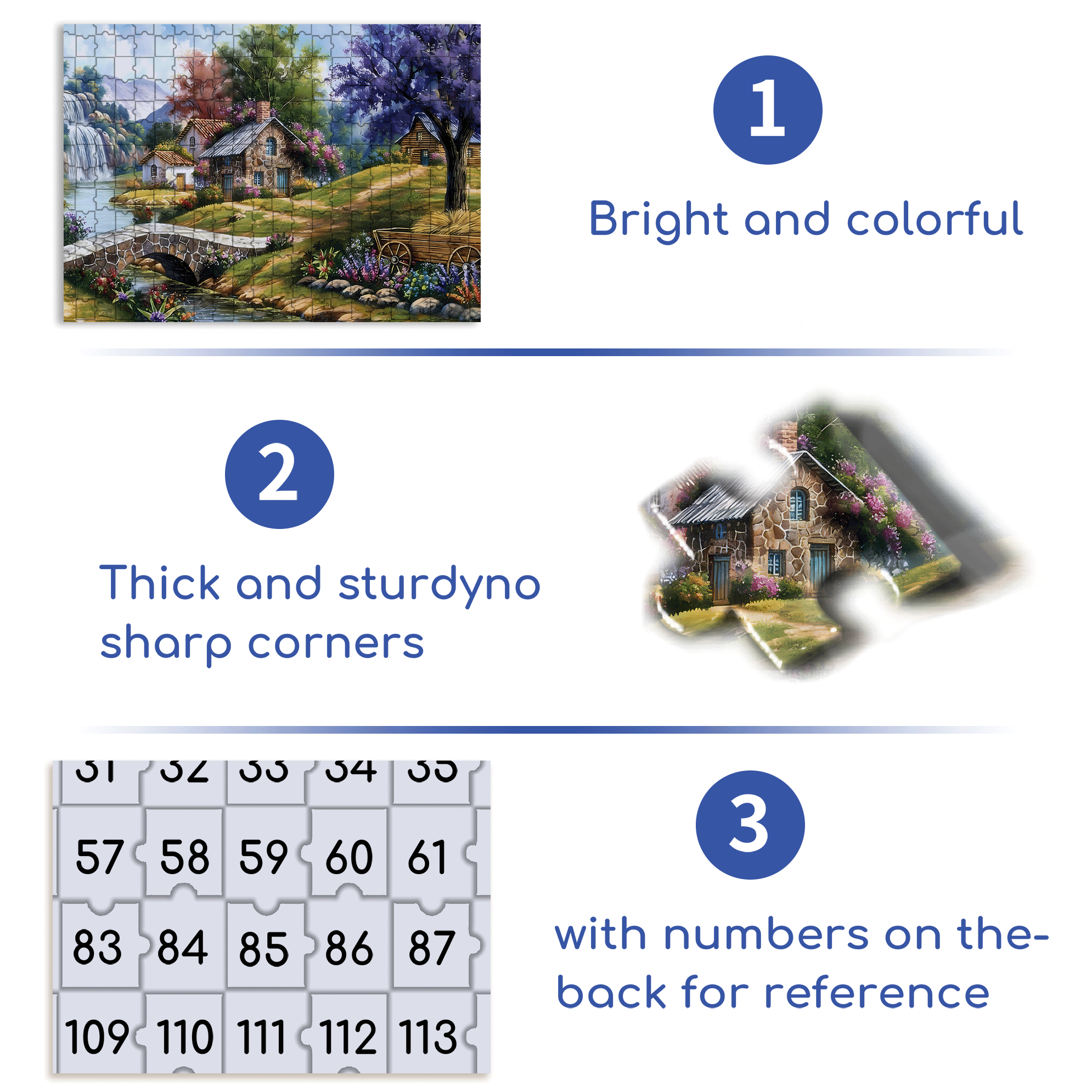 Adult House Under The Purple Tree 500pcs/1000pcs Jigsaw Puzzle, Scratch-Resistant, Interactive Family Game & Brain-Boosting DIY Decor, Perfect for Halloween, Christmas & New Year Gifts, Family Puzzle Game