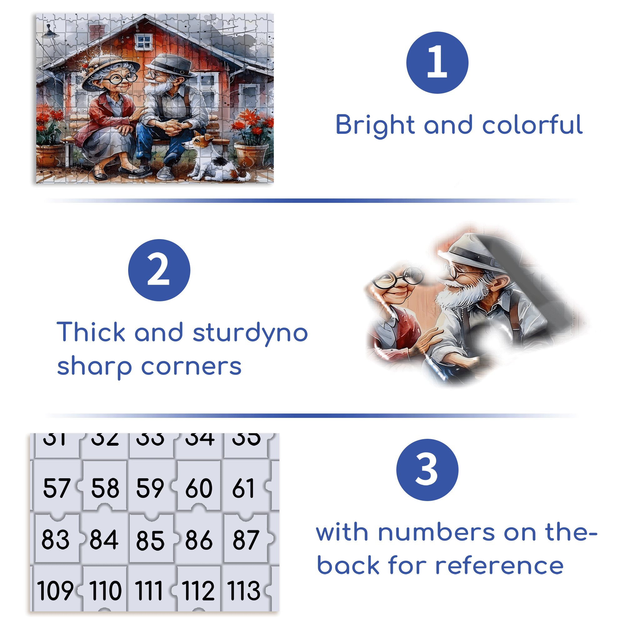Affectionate 500pcs/1000pcs Jigsaw Puzzle, Scratch-Resistant, Interactive Family Game & Brain-Boosting DIY Decor, Perfect for Halloween, Christmas & New Year Gifts, Family Puzzle Game